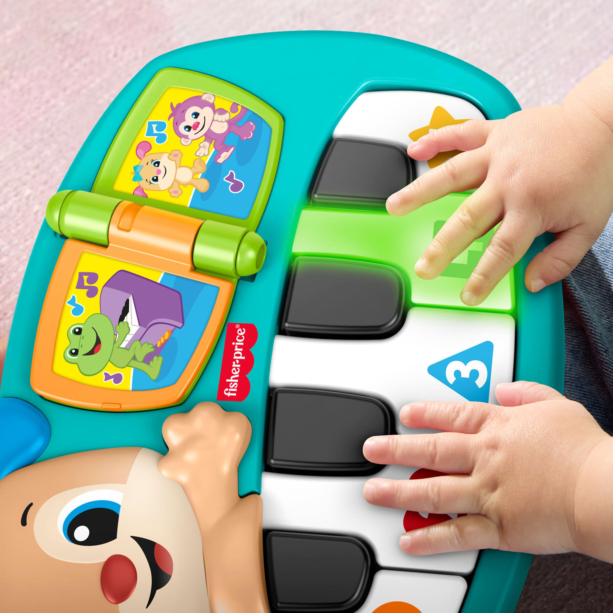 Fisher-Price® Spielzeug-Musikinstrument »Lernspaß Hündchen-Piano« mit Licht- und Soundeffekt