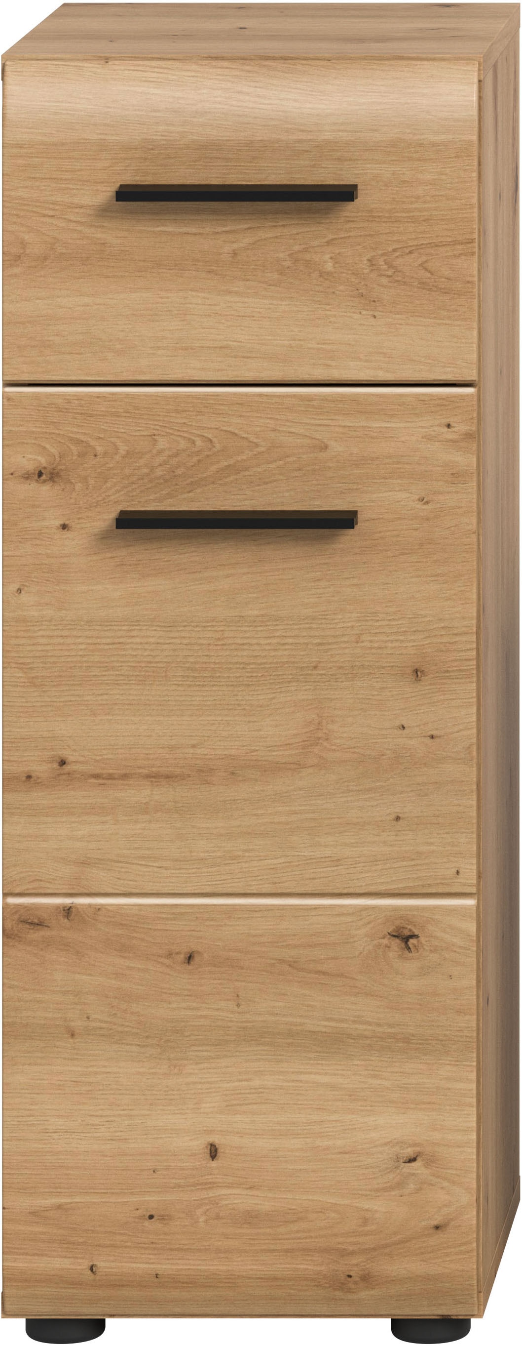 welltime Stauraumschrank »FLORENZ, TOPSELLER!, Höhe 80 cm, 1 Tür, 1 Schubkasten« TOPSELLER!, 1 Stk. tlg. Türanschlag wechselbar, hochwertige MDF Front, Badschrank, Bad