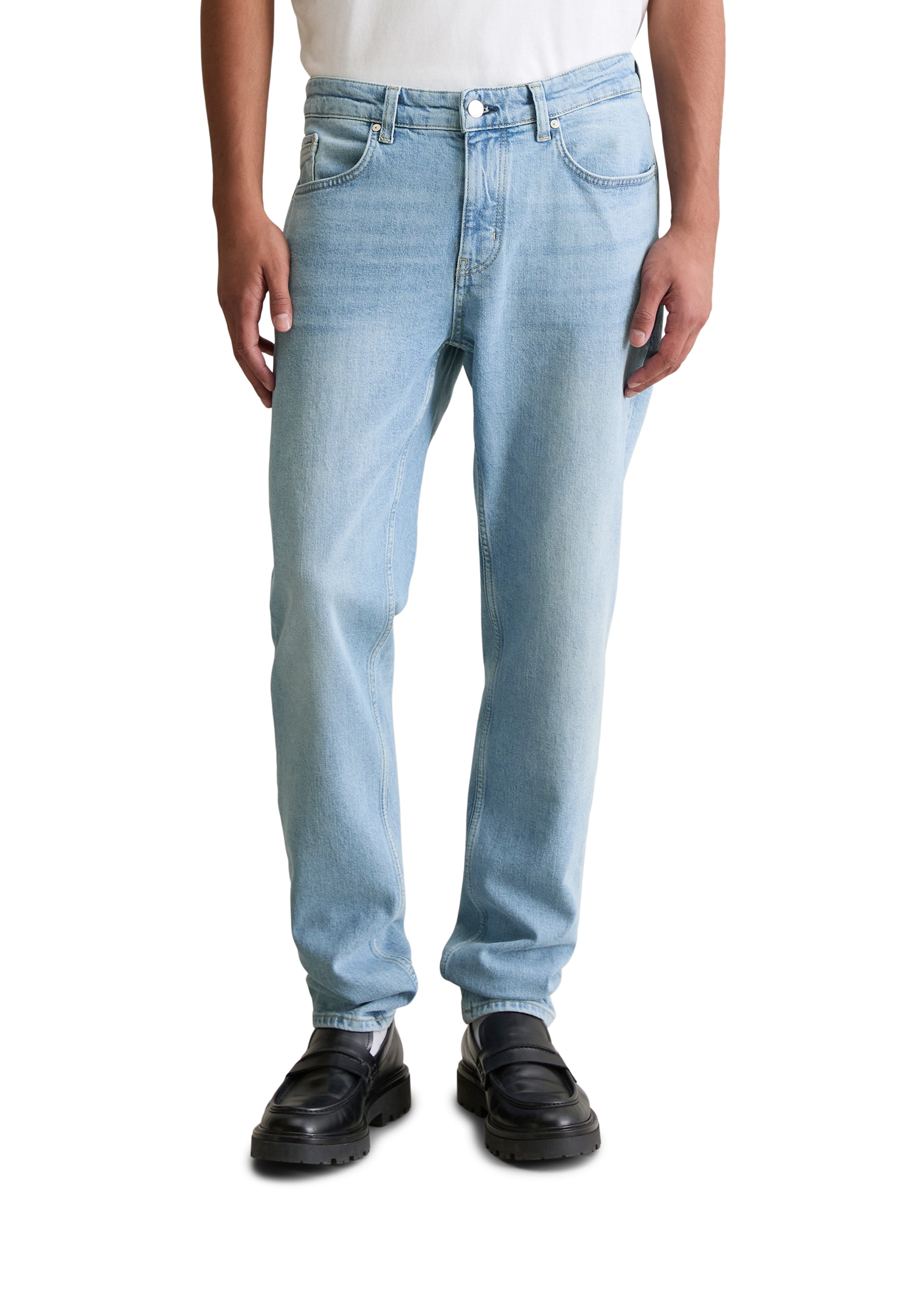Marc O'polo Denim Herren Tapered-fit-Jeans mit dezenter Waschung, Größe 28
