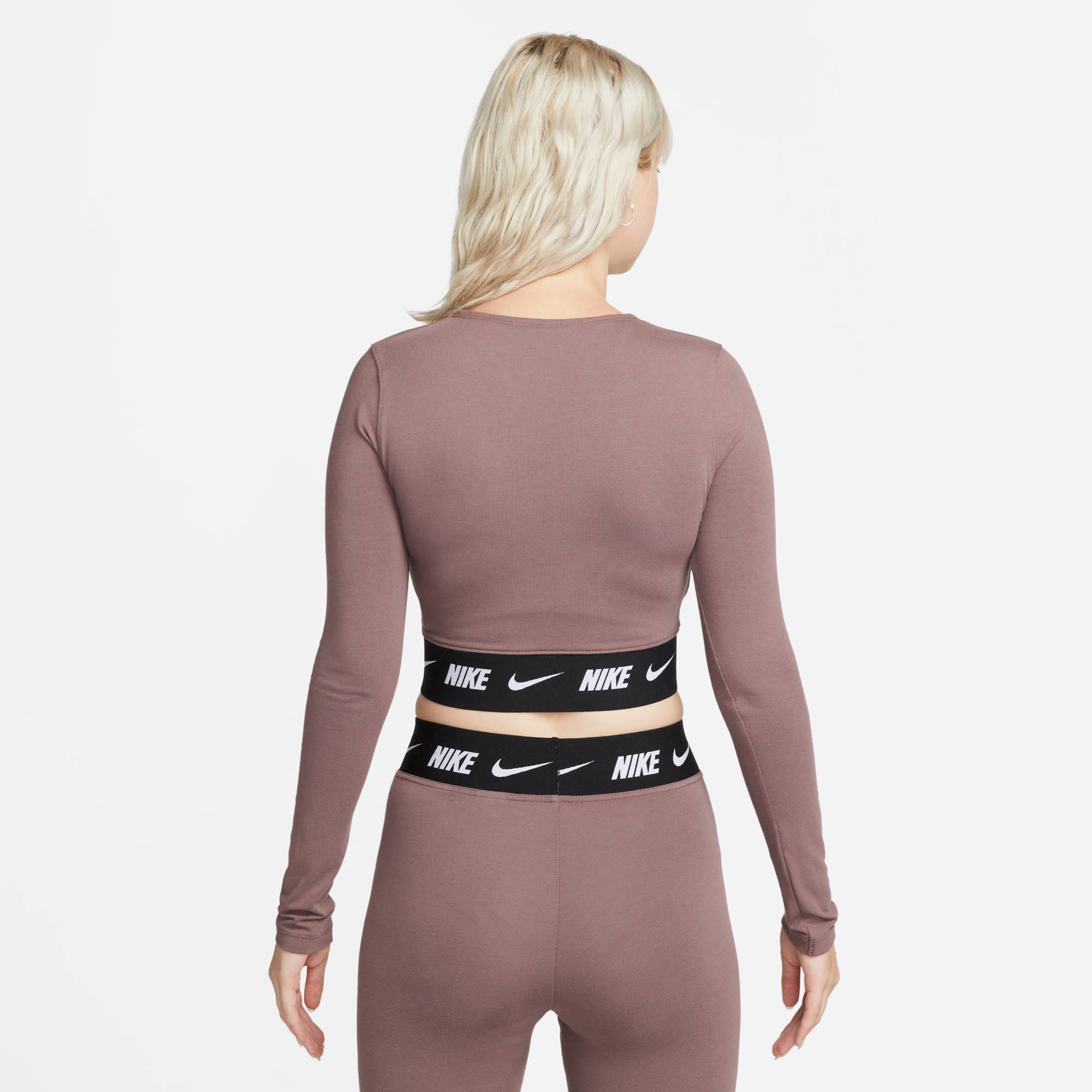Nike Sportswear Langarmshirt »W NSW CROP TAPE LS TOP«