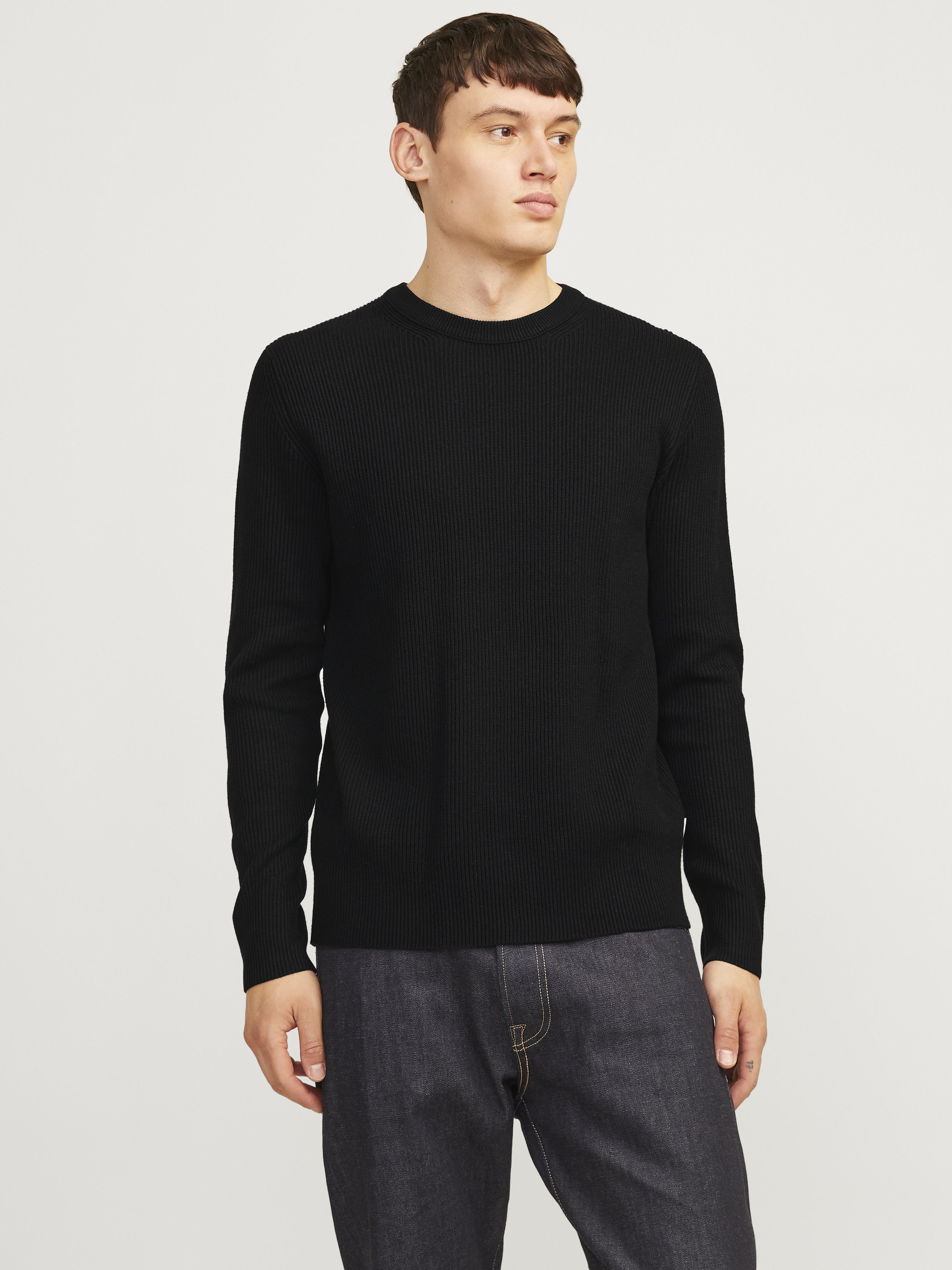 Pull En Tricot Homme JACK & JONES Jjelewis - Col Rond, Manches Longues | Pull Décontracté Maille