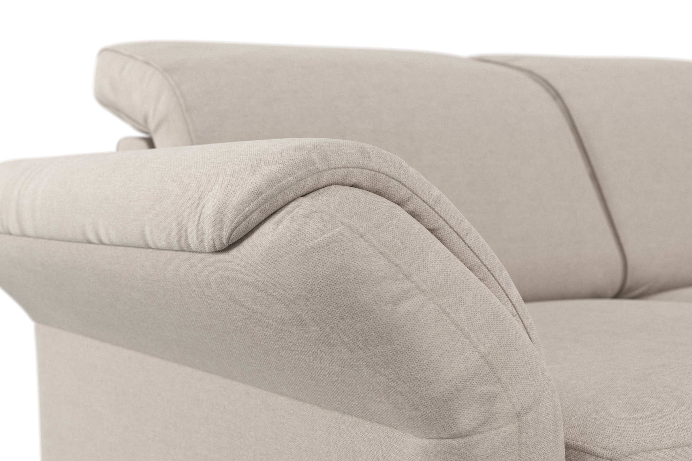 sit&more Ecksofa »Apulia L-Form«, wahlweise Bettfunktion, Bettkasten und Kopf- und Armteilverstellung
