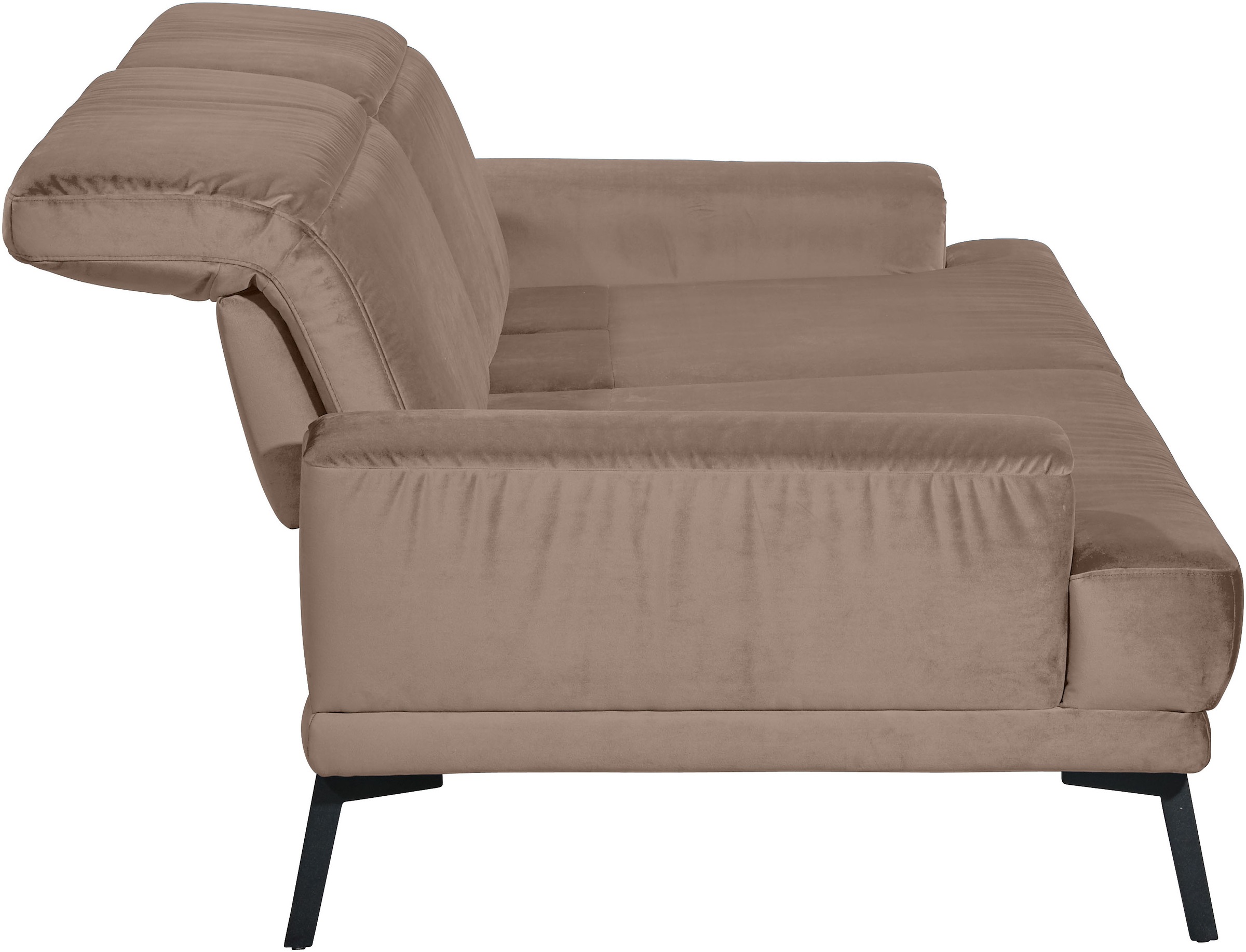 Musterring 3-Sitzer »MR 4580«, inkl. Kopf- und Sitztiefenverstellung, Fuß schwarz, B228 x T103 cm