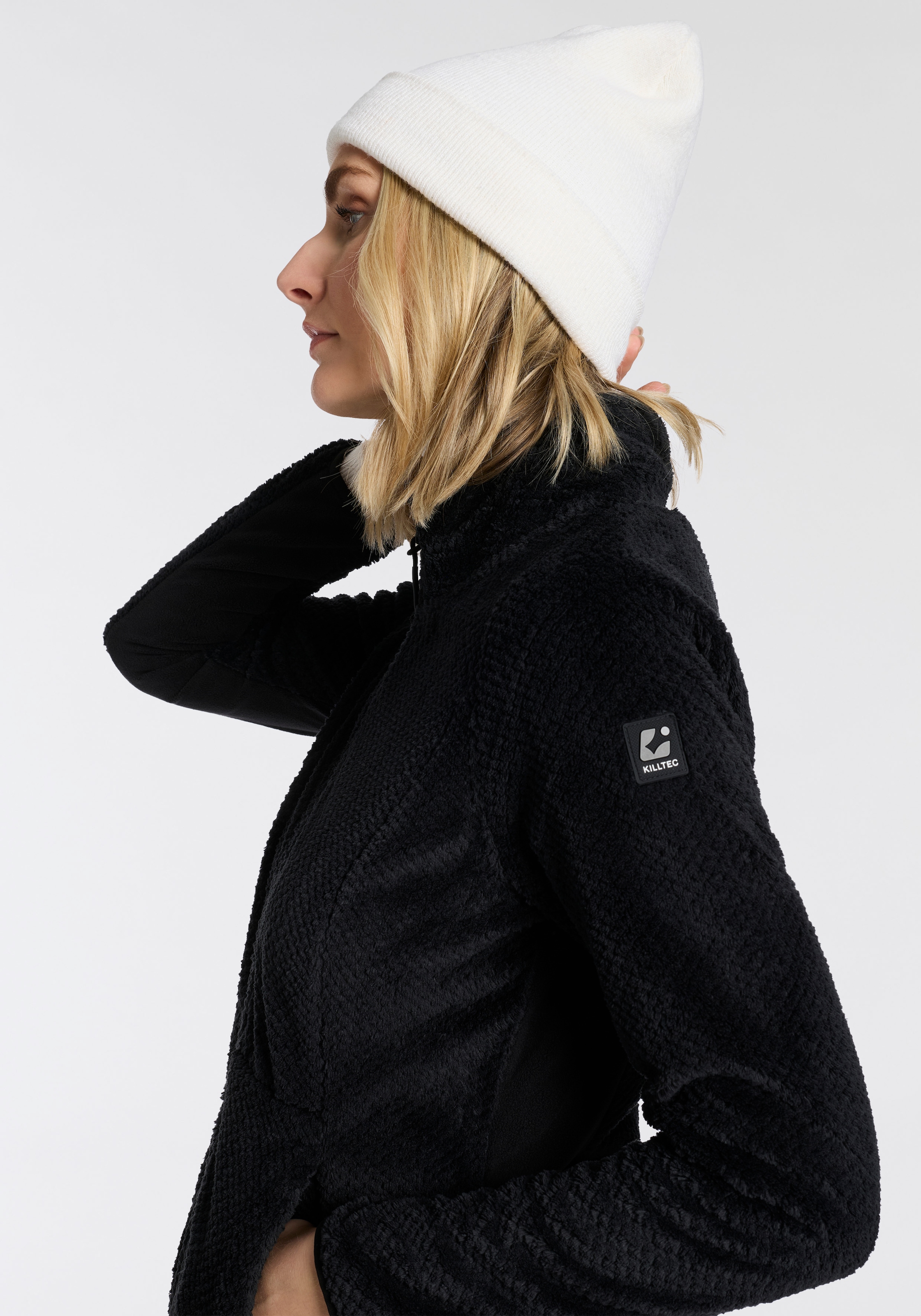 Killtec Fleecejacke »KOW 6 WMN KNTFLC JCKT« Übergangsjacke, windabweisend, mit Stehkragen