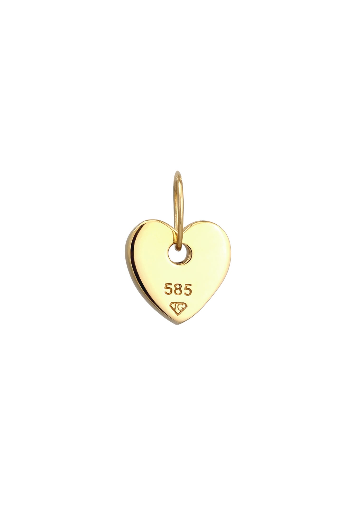 Elli Premium Medallionanhänger »Anhänger Herz 585 Gelbgold«