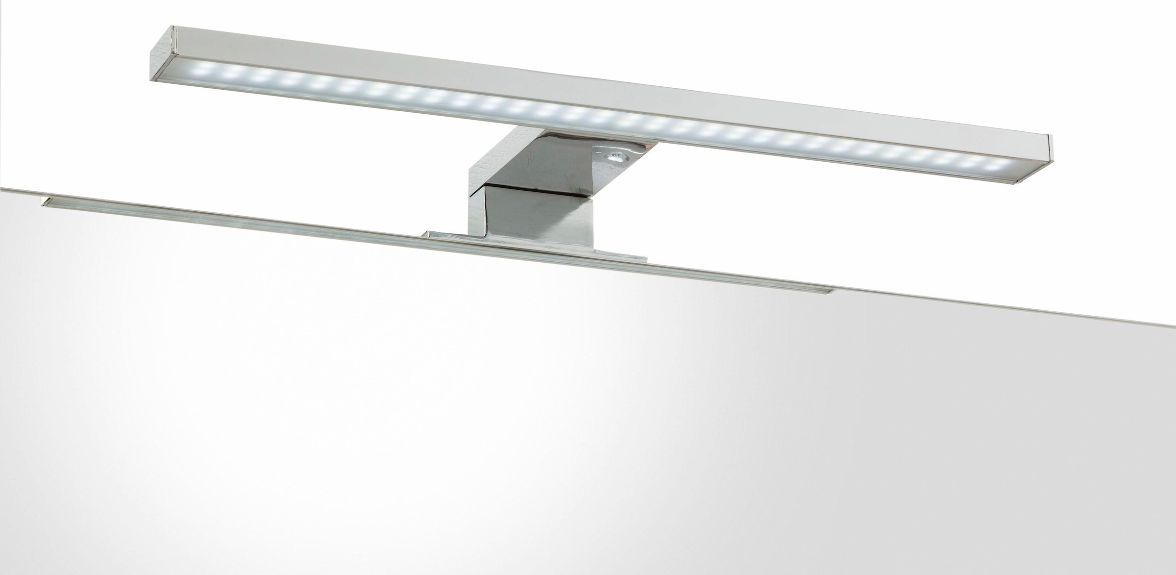 trendteam LED Spiegelleuchte LED-Board Kaltweiß Länge 30 cm - LED Badaufbauleuchte mit kaltem Licht - Mit Multibox