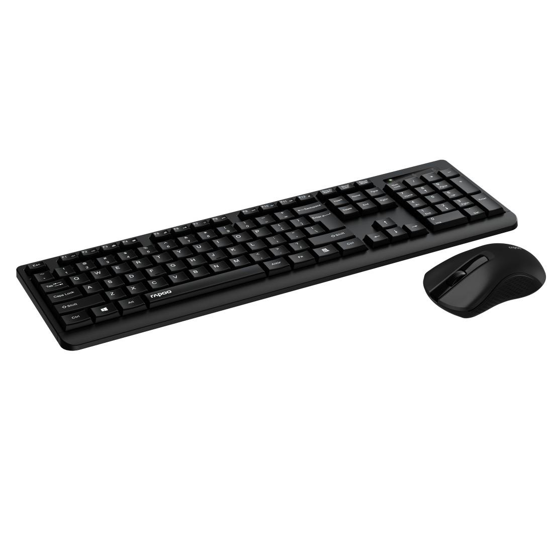 Rapoo Tastatur- und Maus-Set »X1700, Kabelloses Multi-Mode-Deskset, QWERTZ«