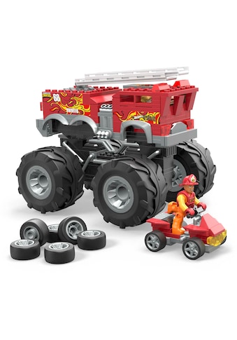 MEGA Spielzeug-Auto »Hot Wheels Feuerwehr-Auto Monster Truck«, (1 tlg.), mit 2 Figuren kaufen