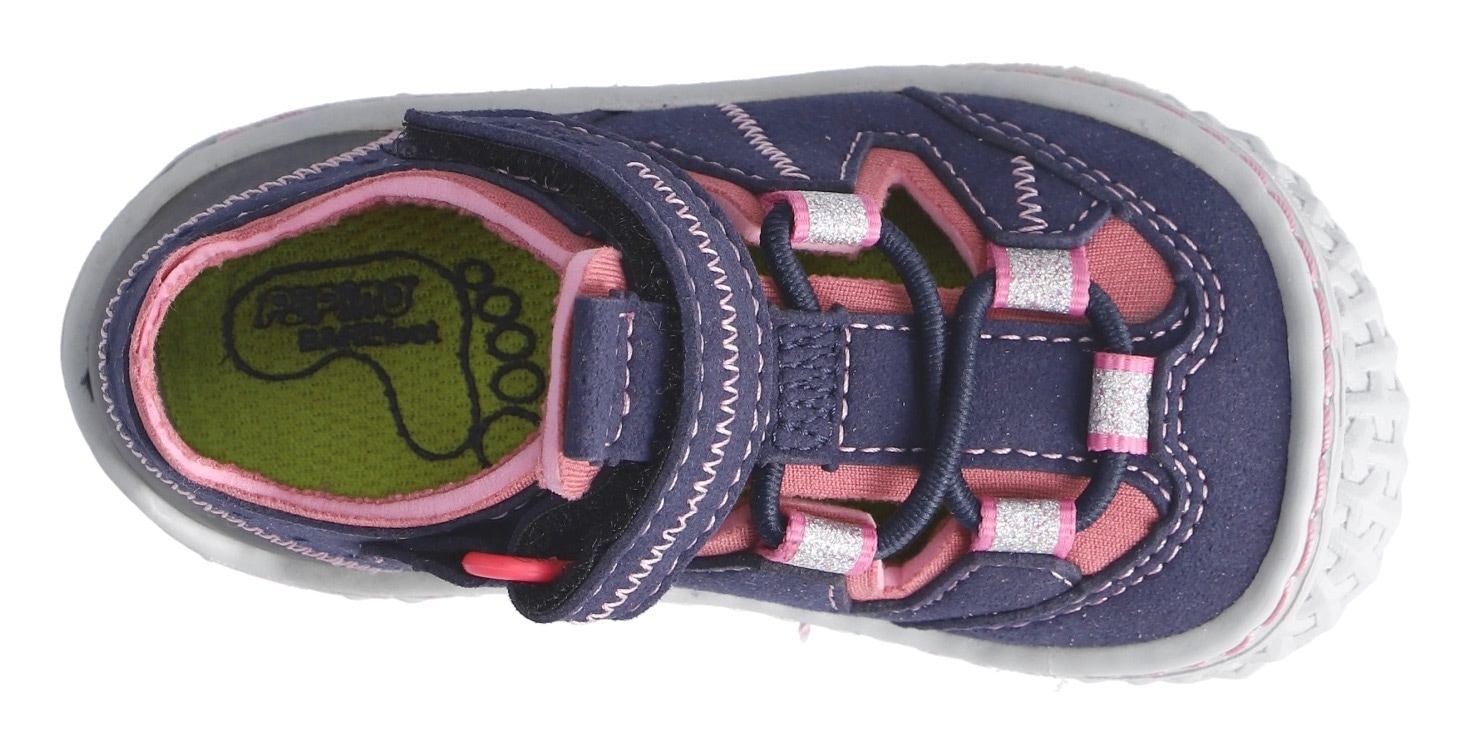 PEPINO by RICOSTA Barfußschuh »Jerry WMS: mittel«, Barfußschuh mit Gummizug u. Klett, Größenschablone zum Download