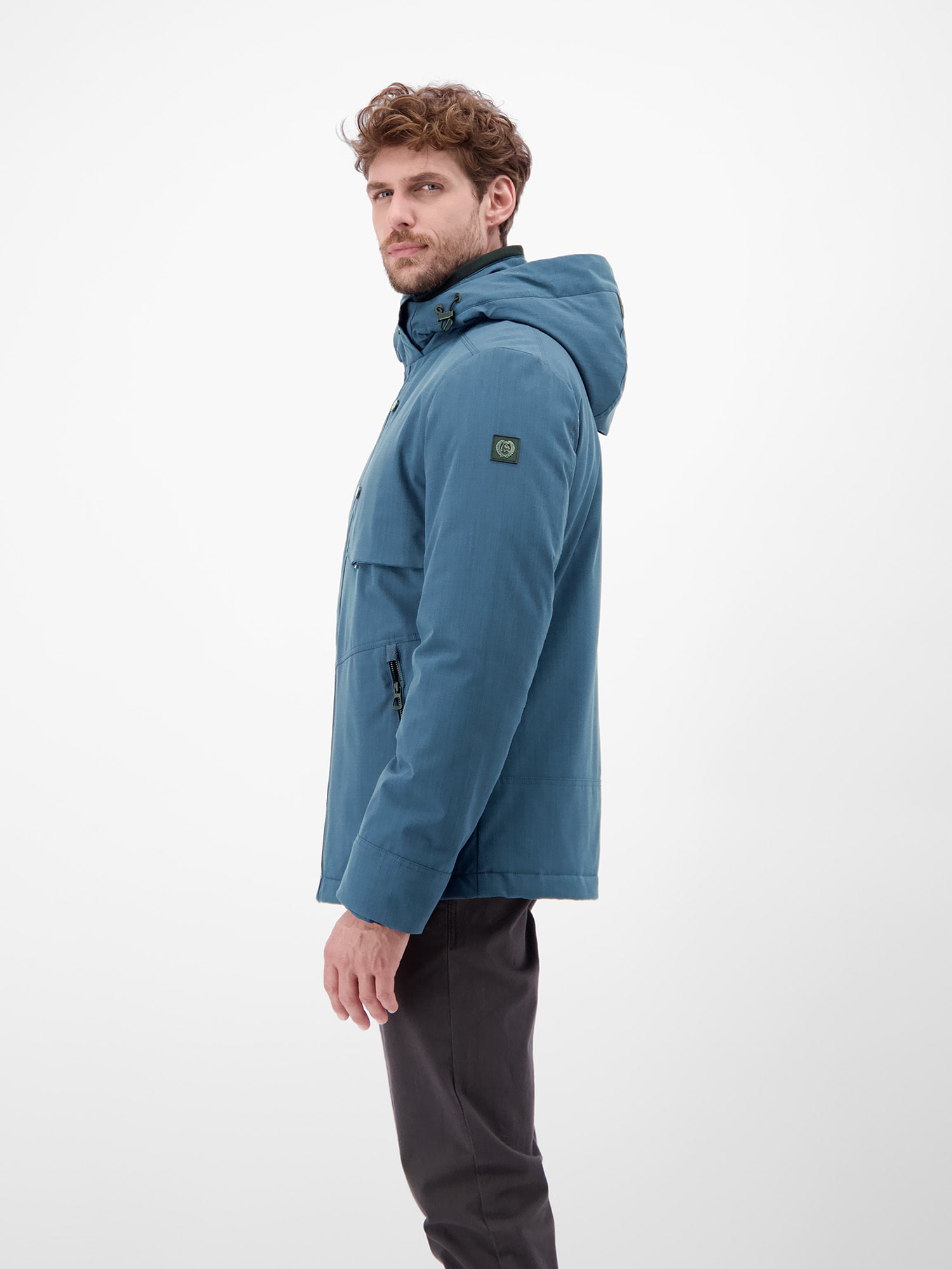 LERROS Outdoorjacke »Herren Blouson in Stukturoptik« mit Kapuze