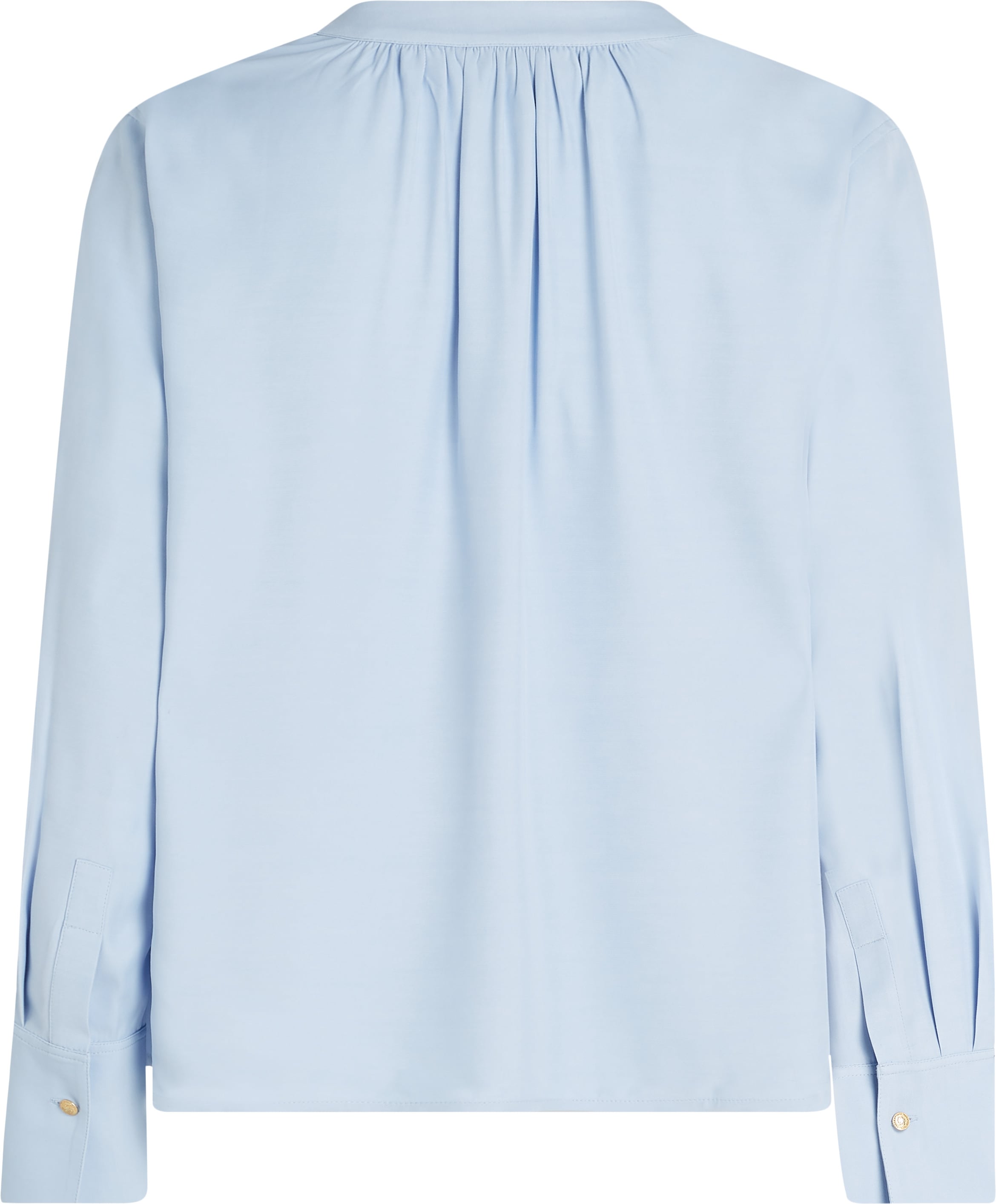 Tommy Hilfiger Langarmbluse »SOFT VIS V NECK LS BLOUSE«, mit Raffungen