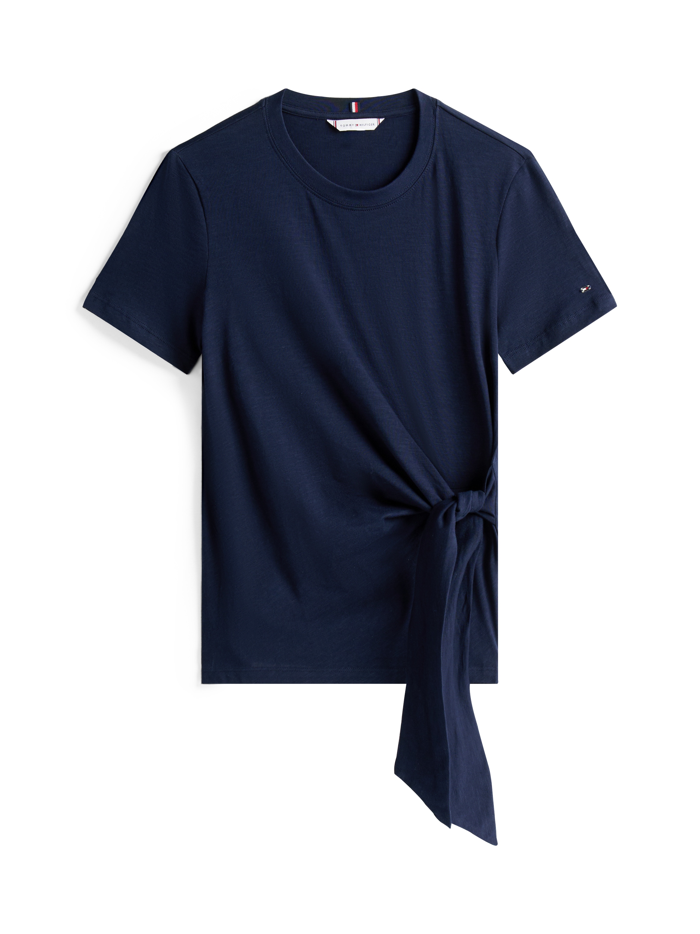 Tommy Hilfiger T-Shirt »KNOT BOAT-NK SS TEE«, in asymmetrischer Form