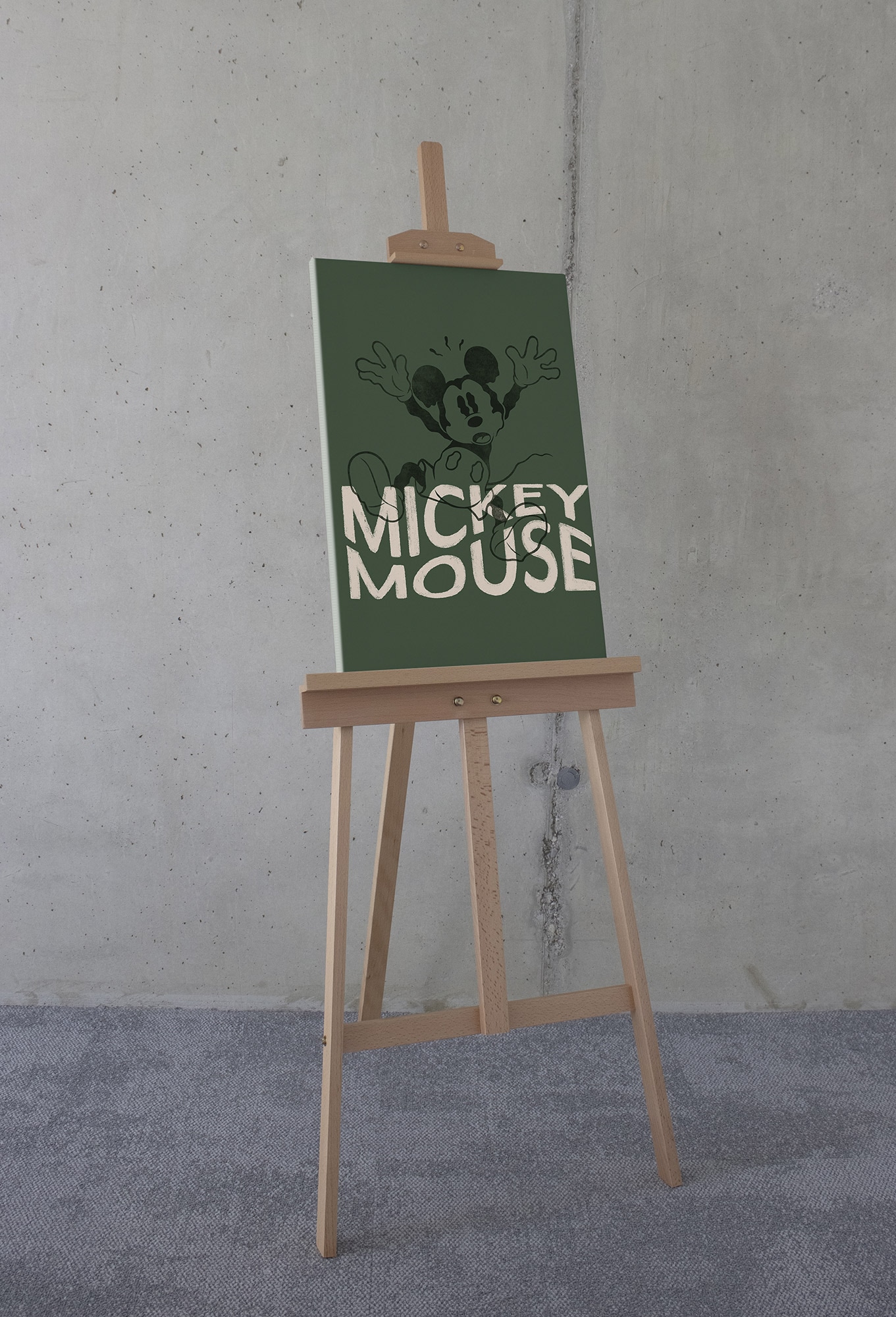 Komar Leinwandbild »Disney Mickey Mouse Wavy«, Disney, (1 St.), 40 x 60 cm (Breite x Höhe) - Kinderzimmer, Dekoration