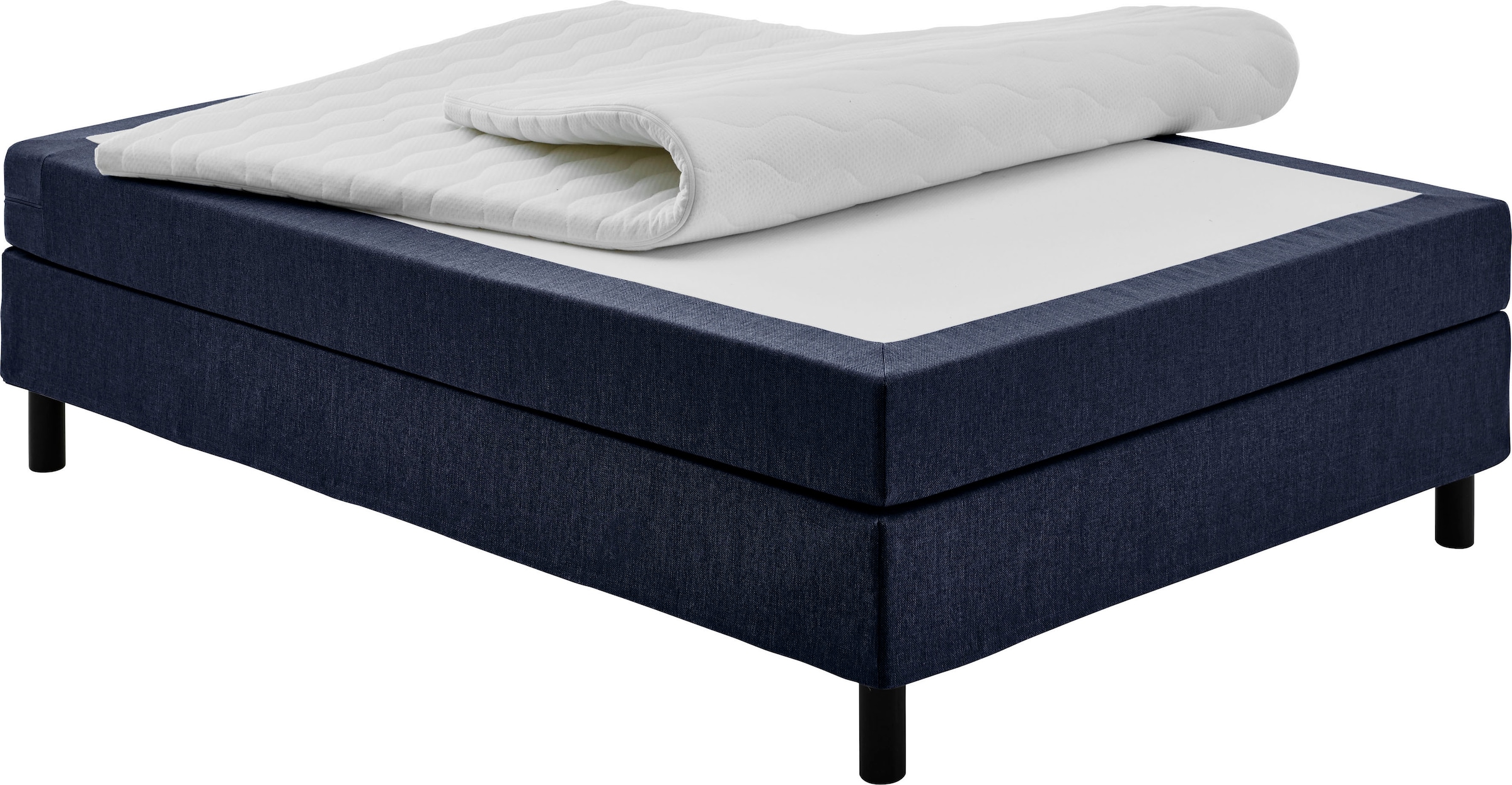 ATLANTIC home collection Boxbett »Happy« ohne Kopfteil, mit Topper, wahlweise mit oder ohne Bettwaren