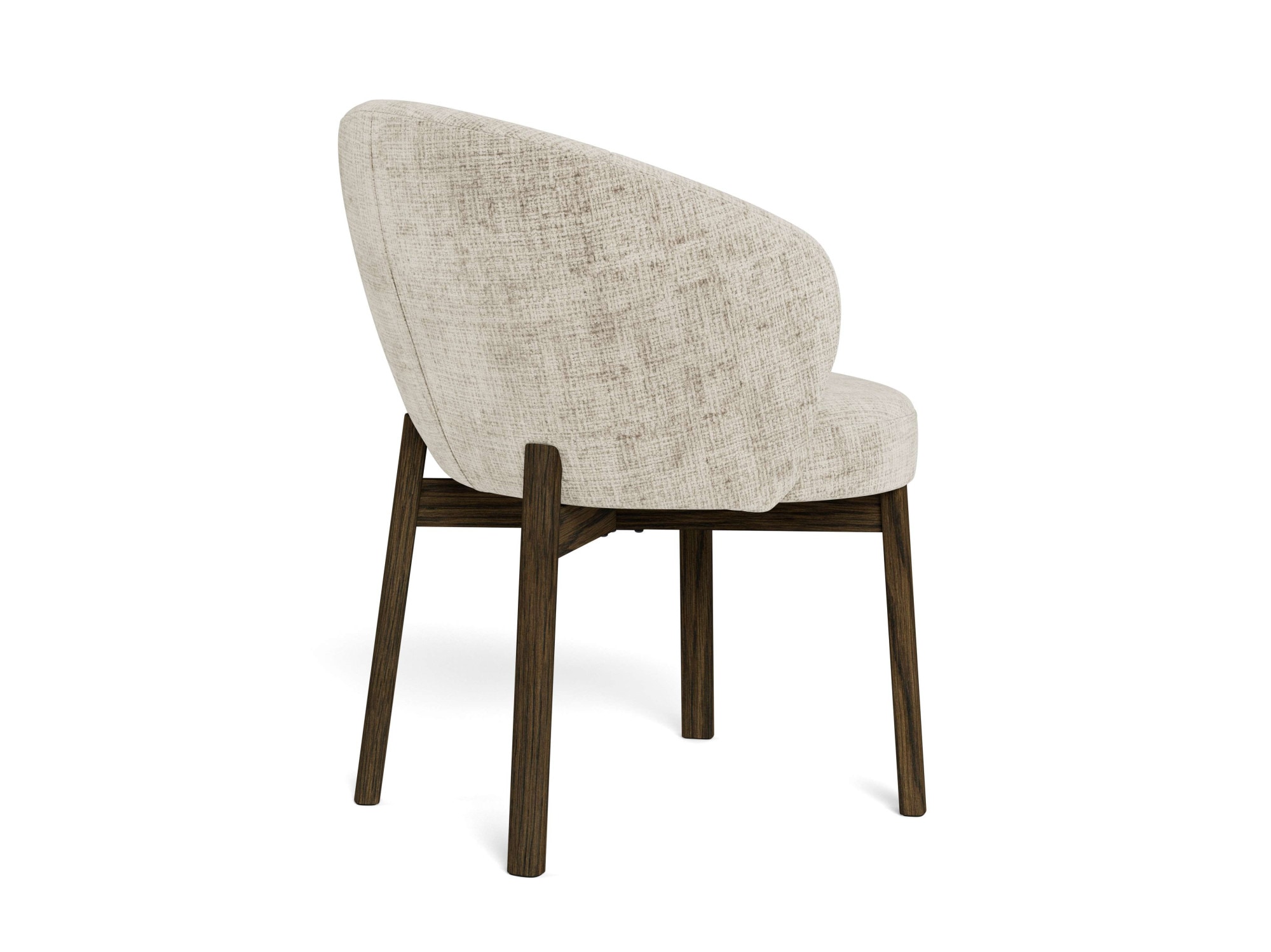 ACTONA GROUP Esszimmerstuhl »Polsterstuhl« (Set) 2 Stk.Stuhl, beiger Stoff, Armlehnen, Polsterung, runde Eichenbeine, FSC™