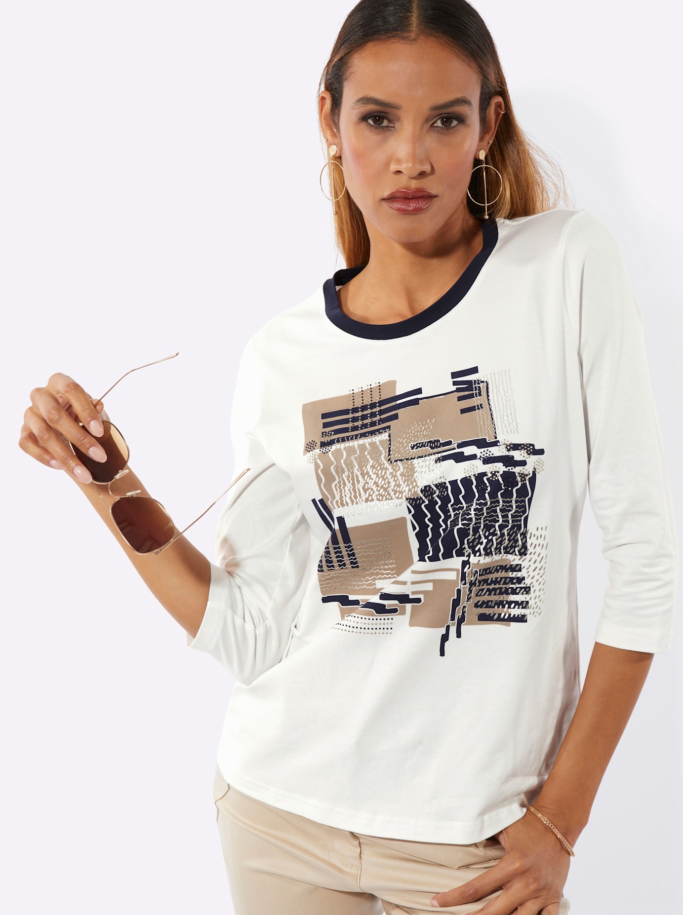 creation L 3/4-Arm-Shirt »Shirt« 1 tlg.