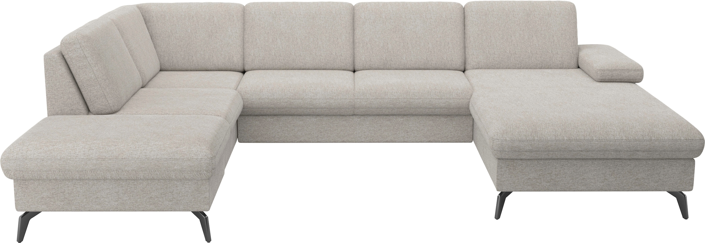 sit&more Wohnlandschaft »Morris Jubi U-Form«, inkl. Armteilfunktion und 1 Zierkissen, wahlweise mit Bettfunktion