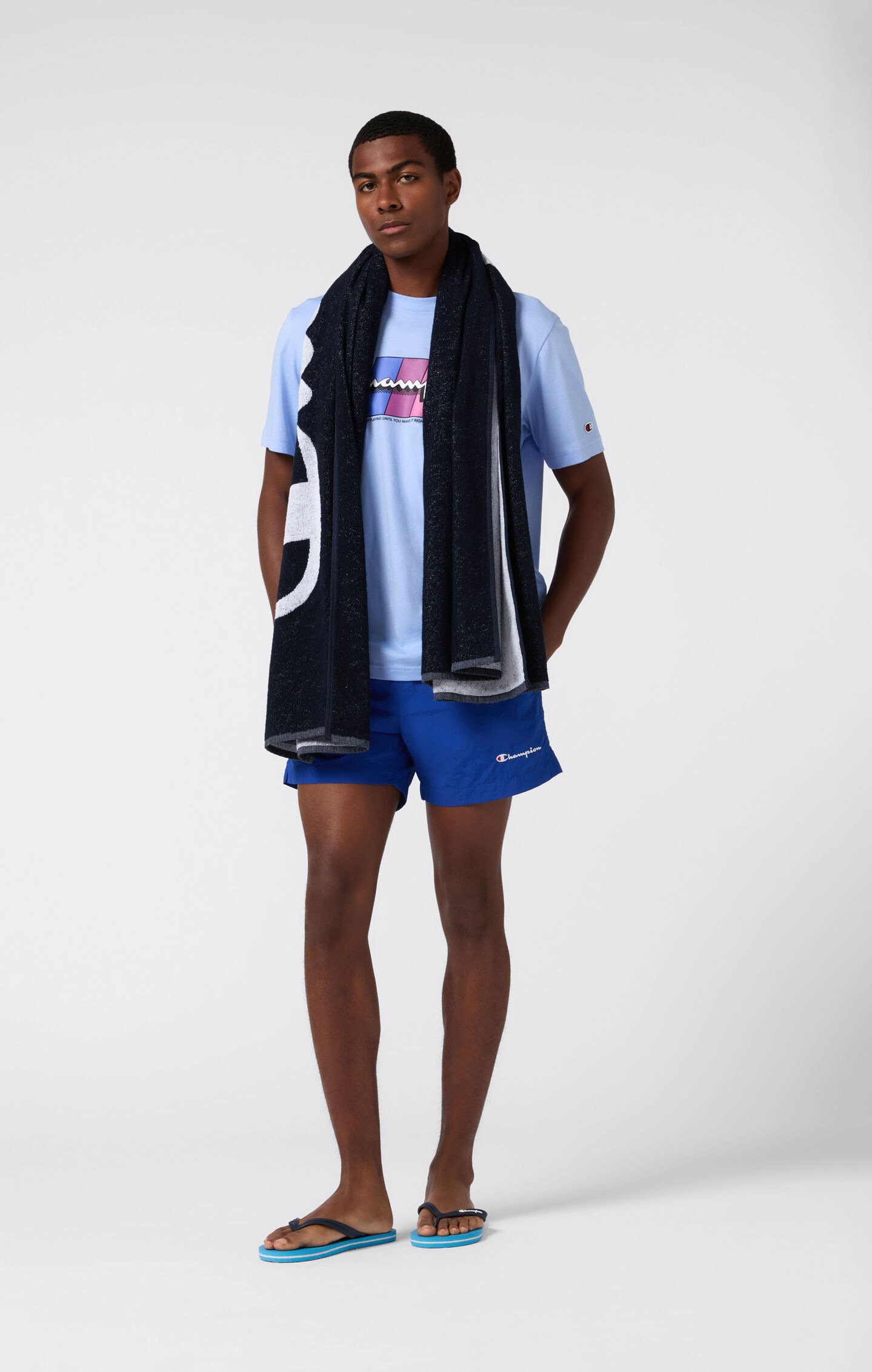 Champion Badeshorts »Icons Beachshort Mid« für Erwachsene, sportlicher Stil, schnelltrocknend