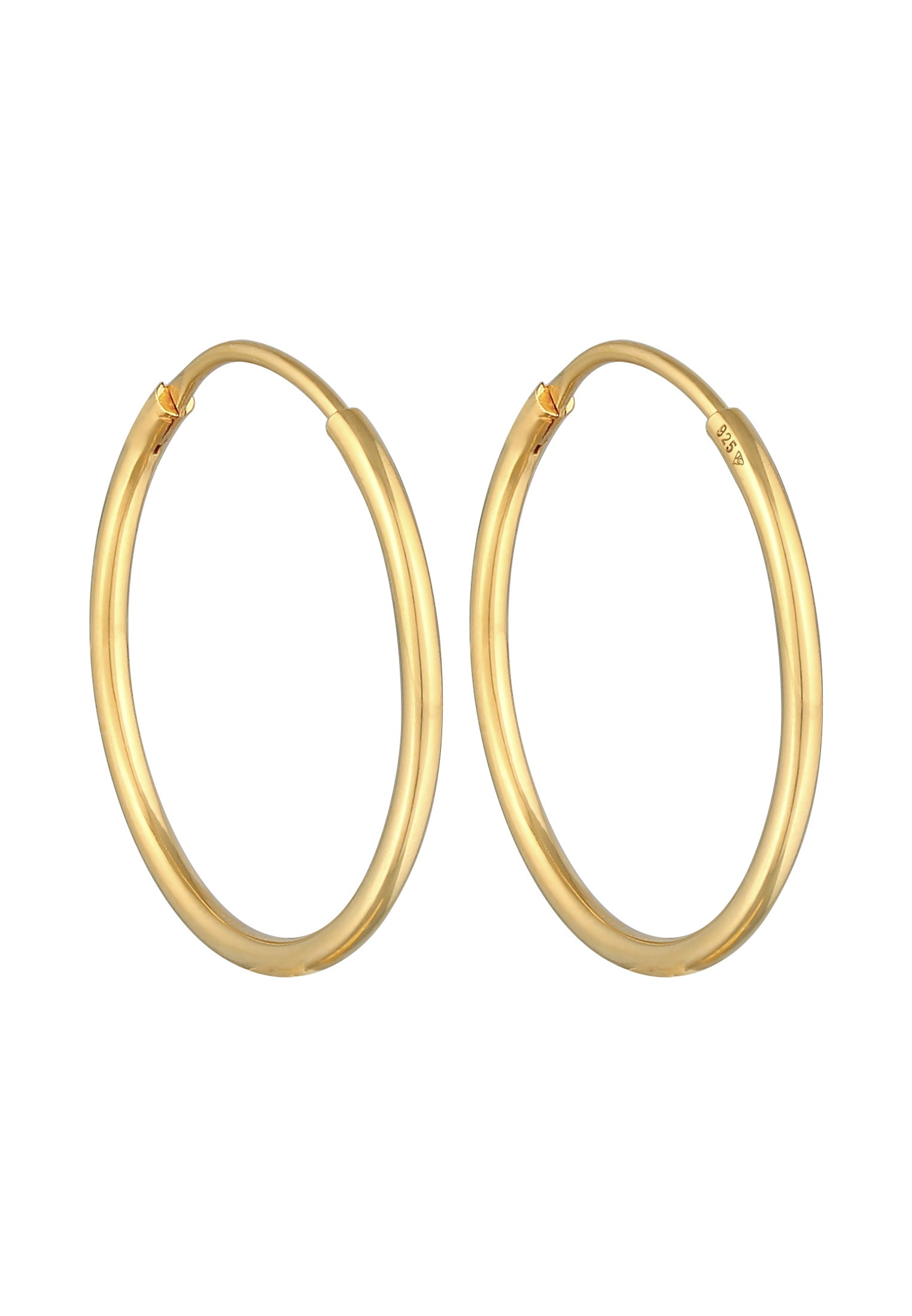 Elli Paar Creolen »Ohrringe Creolen Basic Klassisch (30 mm) 925 Silber«