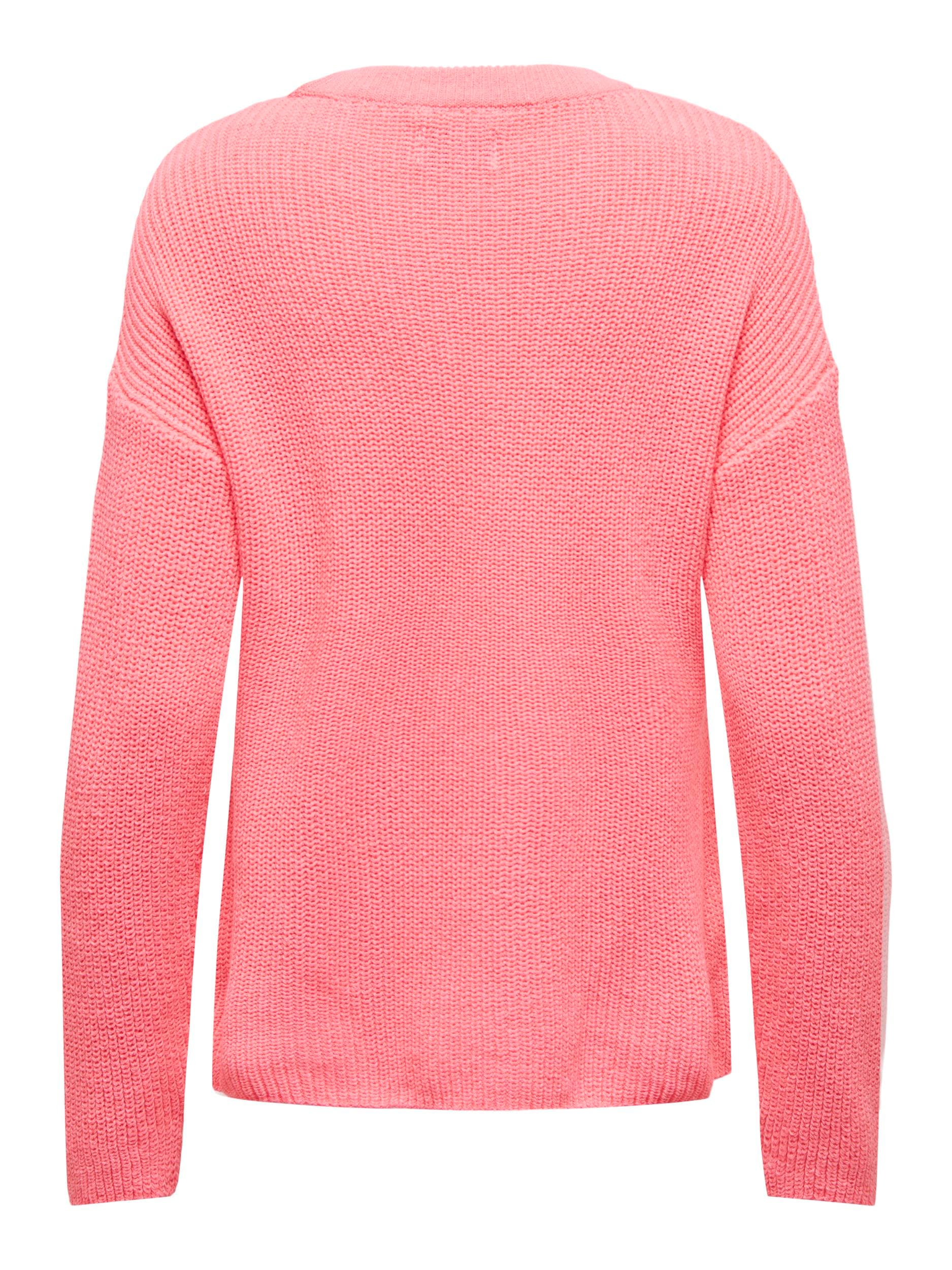 ONLY Rundhalspullover »ONLBELLA LIFE LS DETAIL O-NECK CC KNT«