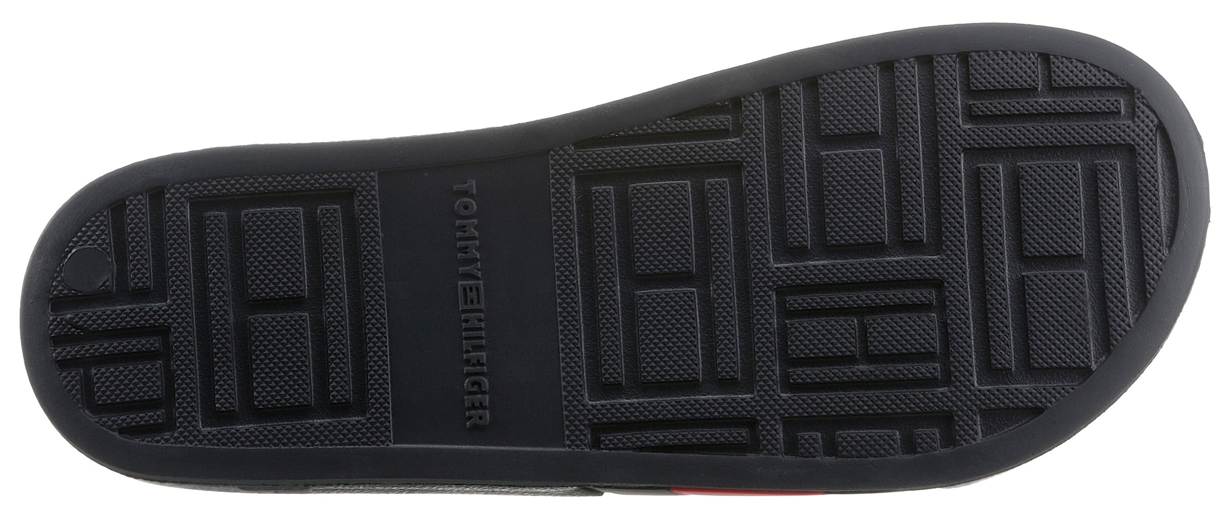 Tommy Hilfiger Badepantolette »ESSENTIAL FLAG POOL SLIDE«, Sommerschuh, Poolslides, Schlappen, in schmaler Form