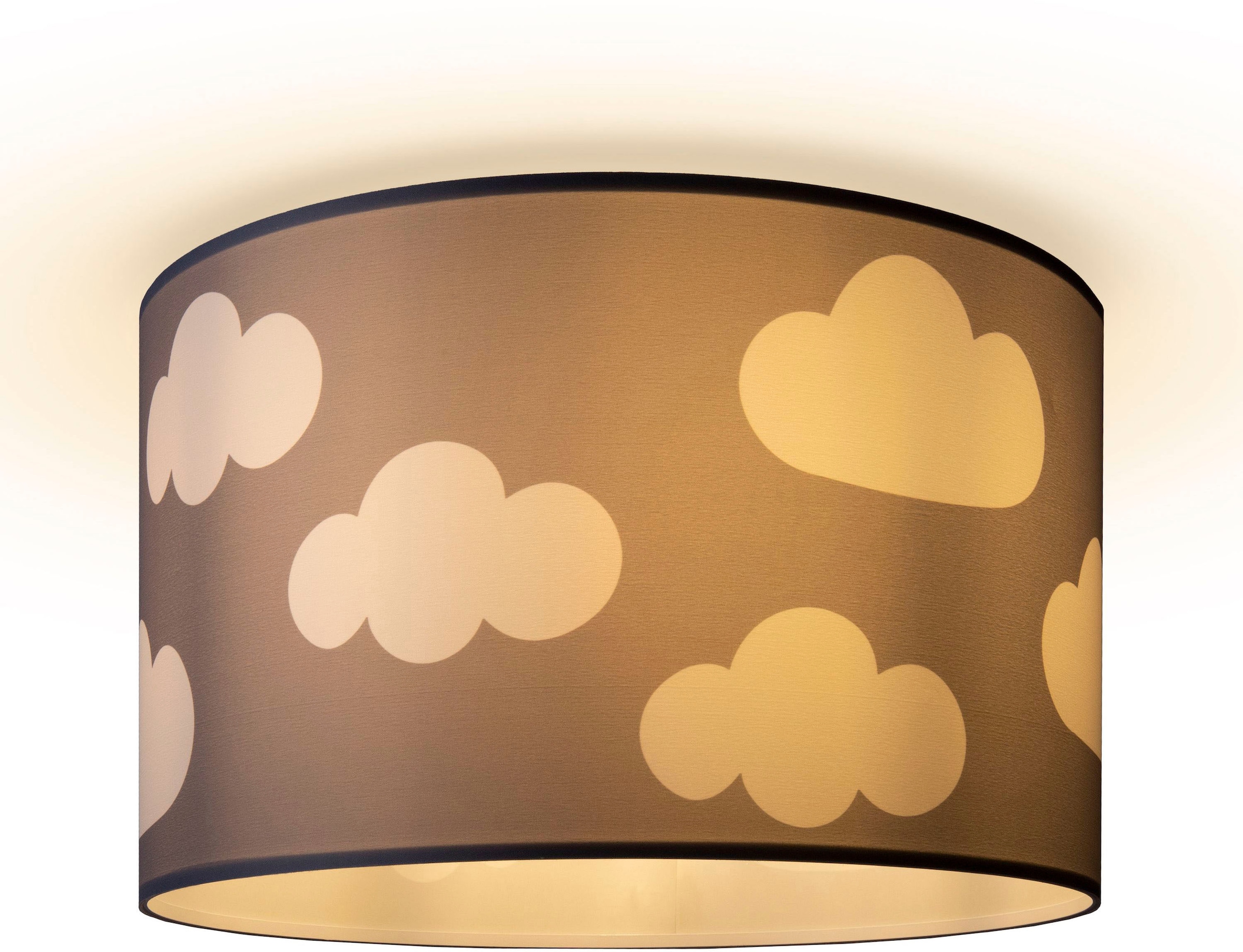 Paco Home OTTO im Kinderzimmer Deckenleuchte Wolke Kinder Lampe Deckenleuchte »Hugo Online Rund E27 Stoffschirm Cosmo«, Shop