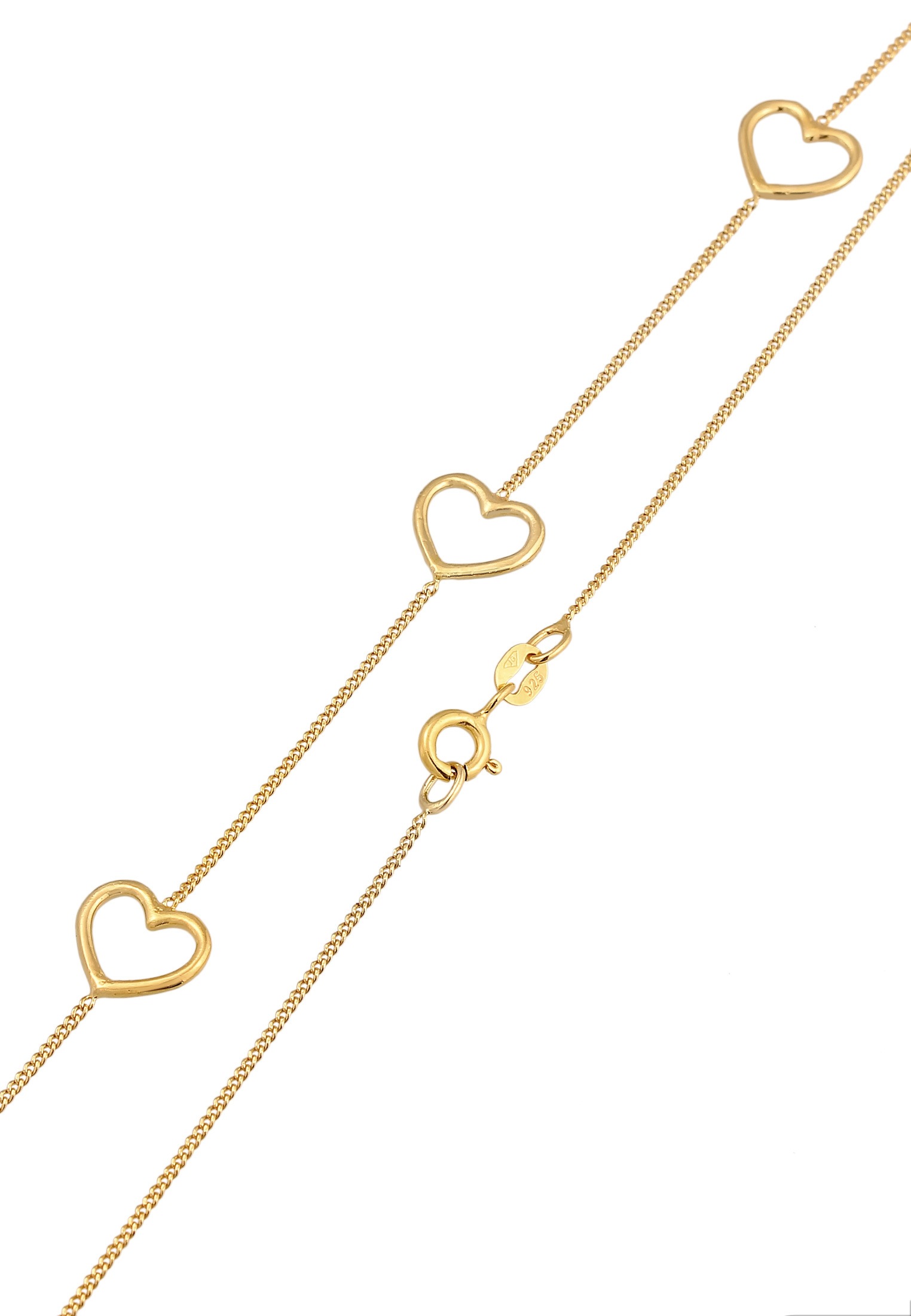Elli Kette mit Anhänger »Halskette Herz Liebe Love 925 Silber«