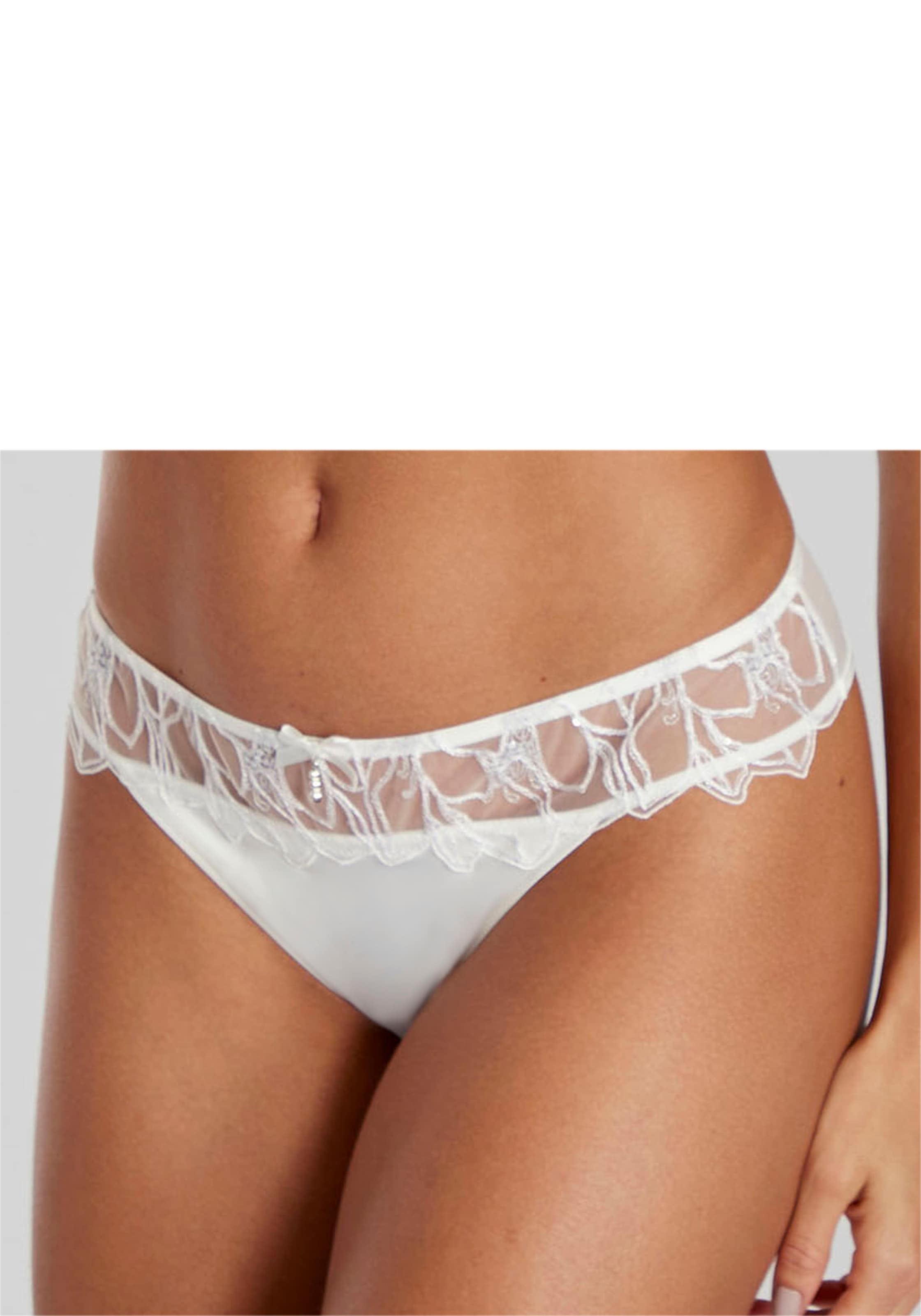 LASCANA Tanga, mit feiner Zierschleife und hübschem Glitzeraccessoire