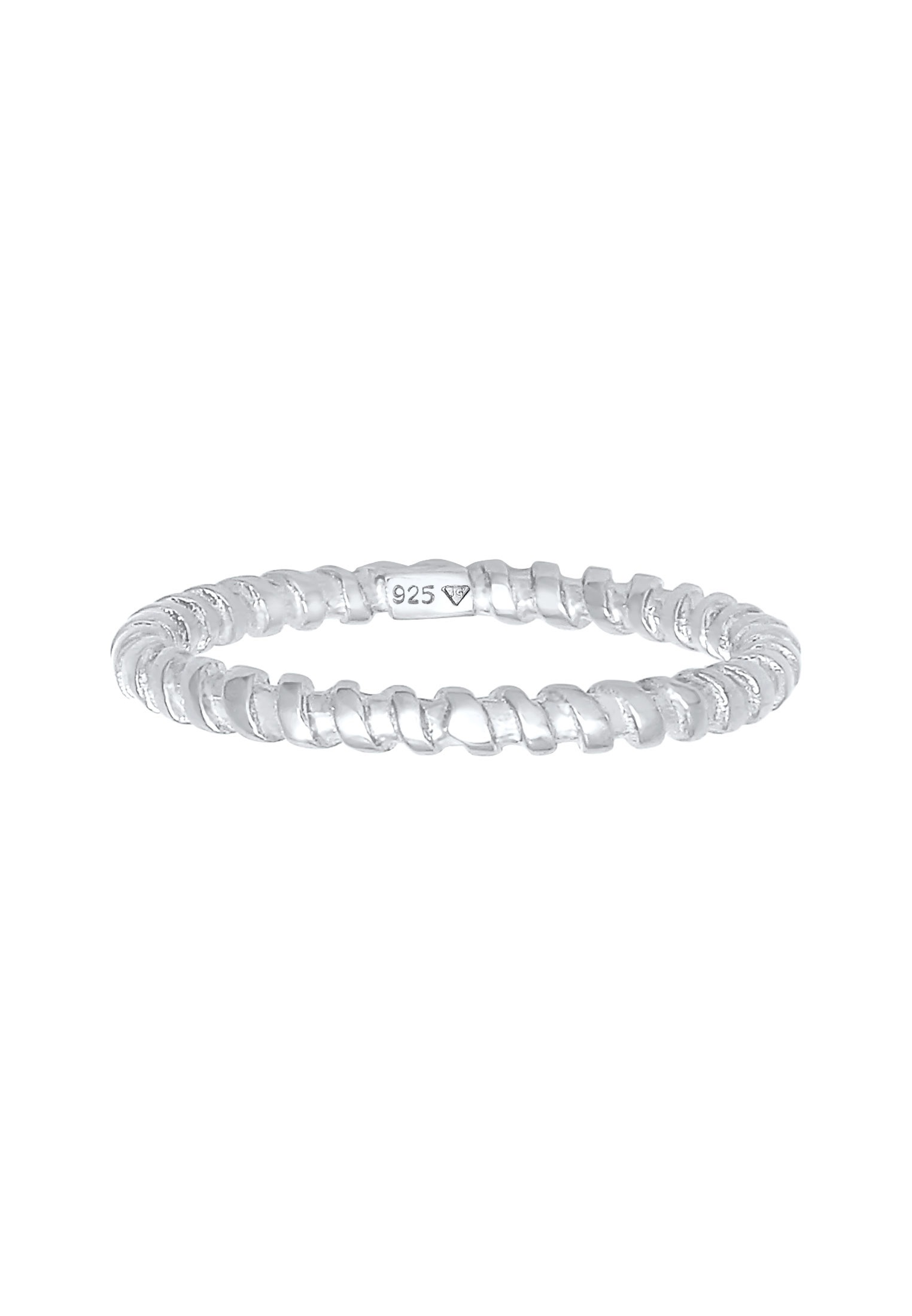 Elli Silberring »Ring Gedreht Gewinde Stapelring 925 Silber«