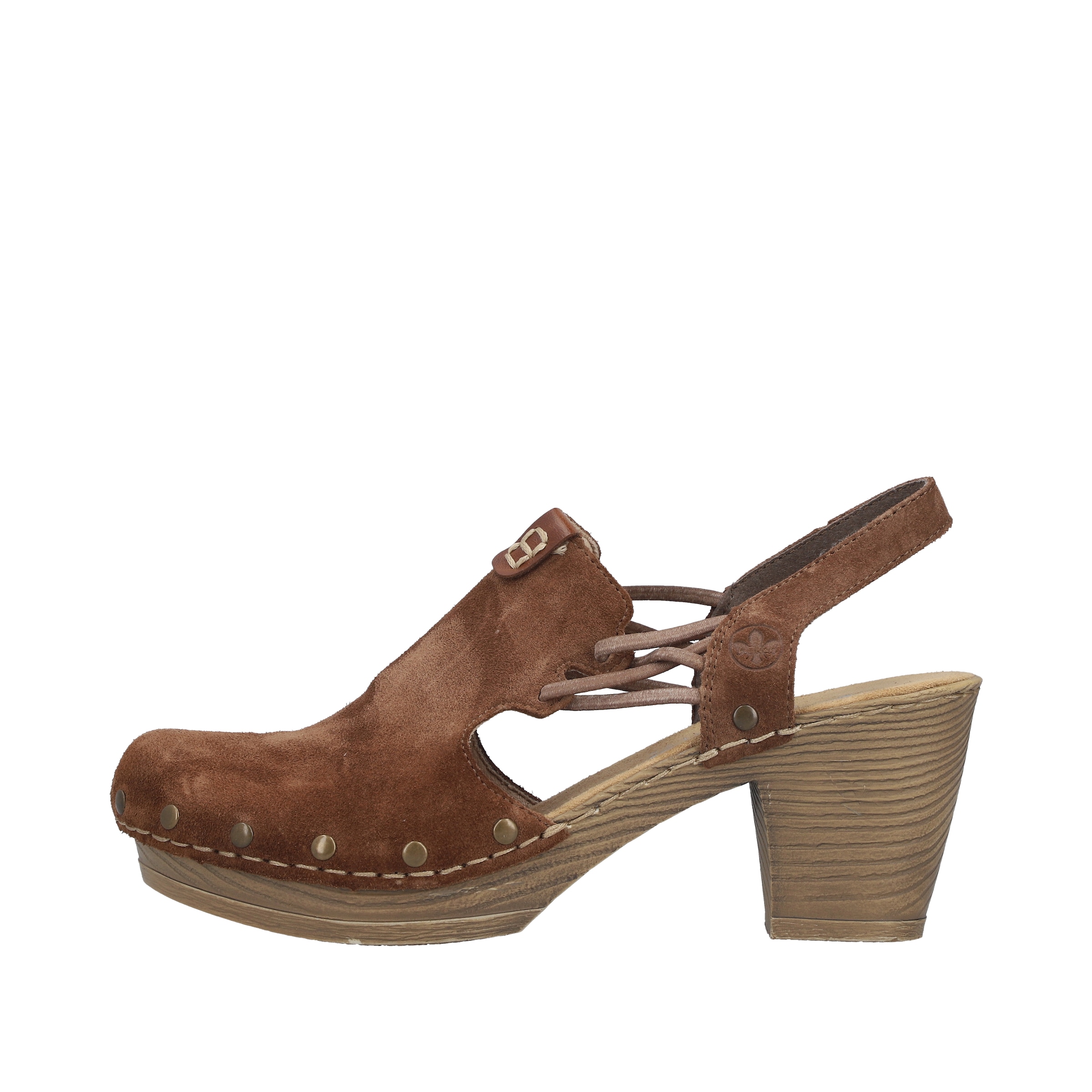 Rieker Clog  Sabot, Sandalette, Sommerschuh mit seitlichen Gummizügen