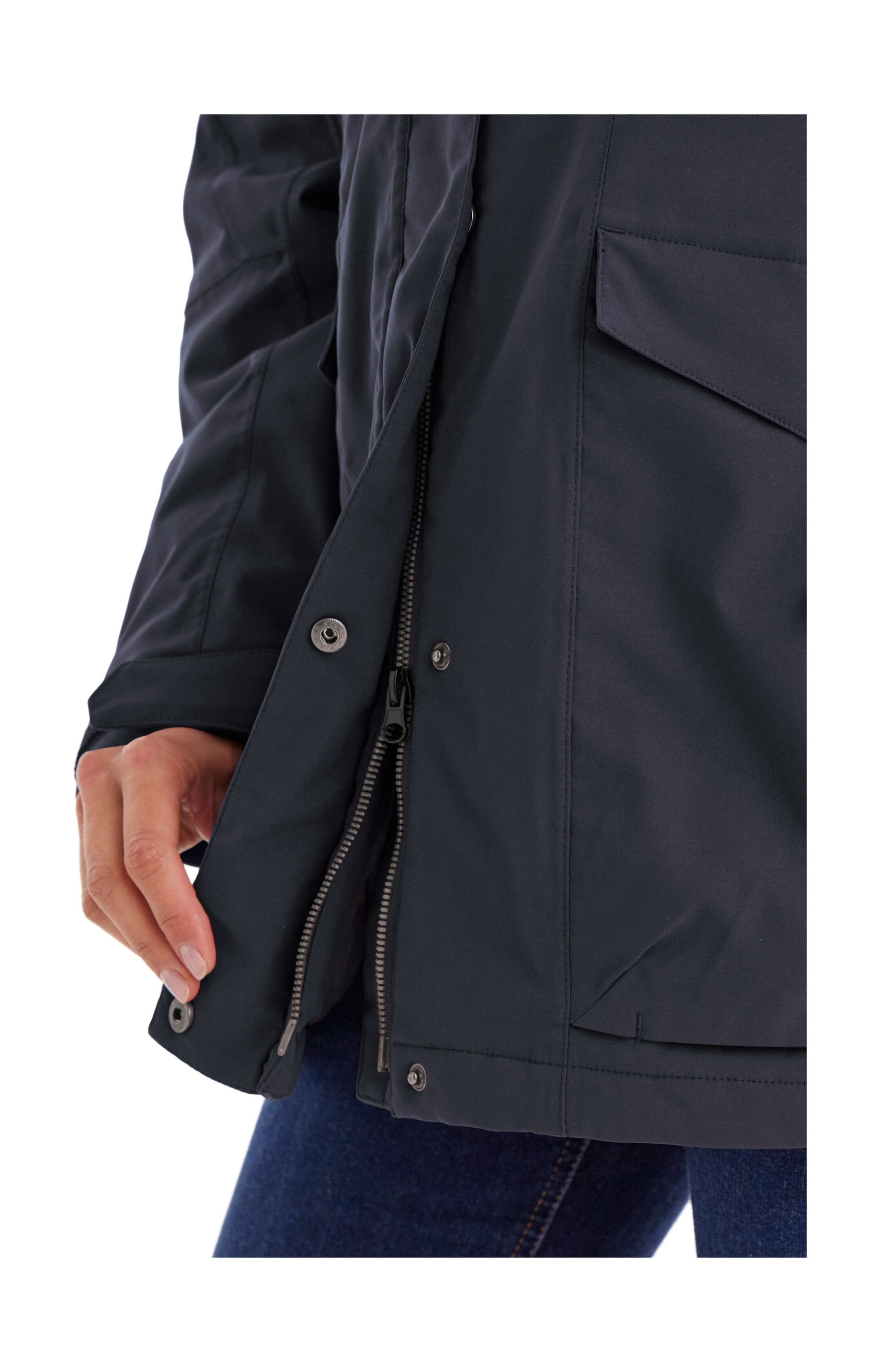 Killtec Funktionsjacke »Damen Jacke« Wasserdichte, atmungsaktive Damenjacke mit abnehmbarer Kapuze