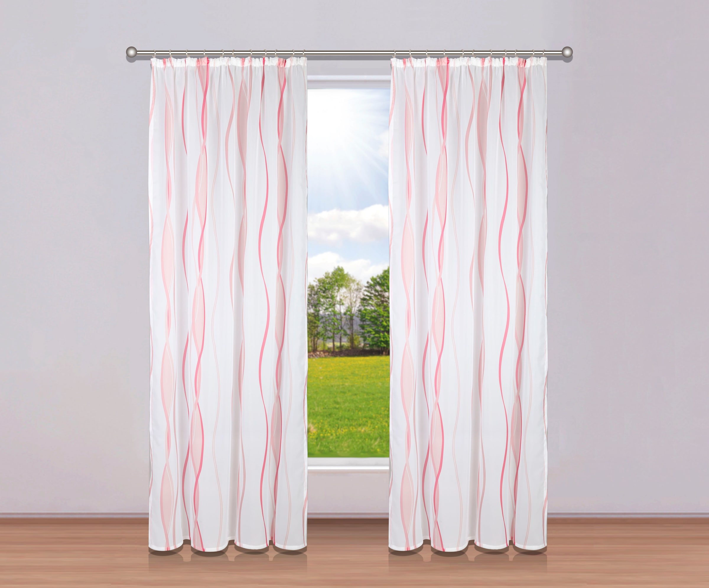 home Transparent, Wellen online Polyester, Voile, St.), OTTO Gardine »Dimona«, bei my (2 2er-Set,