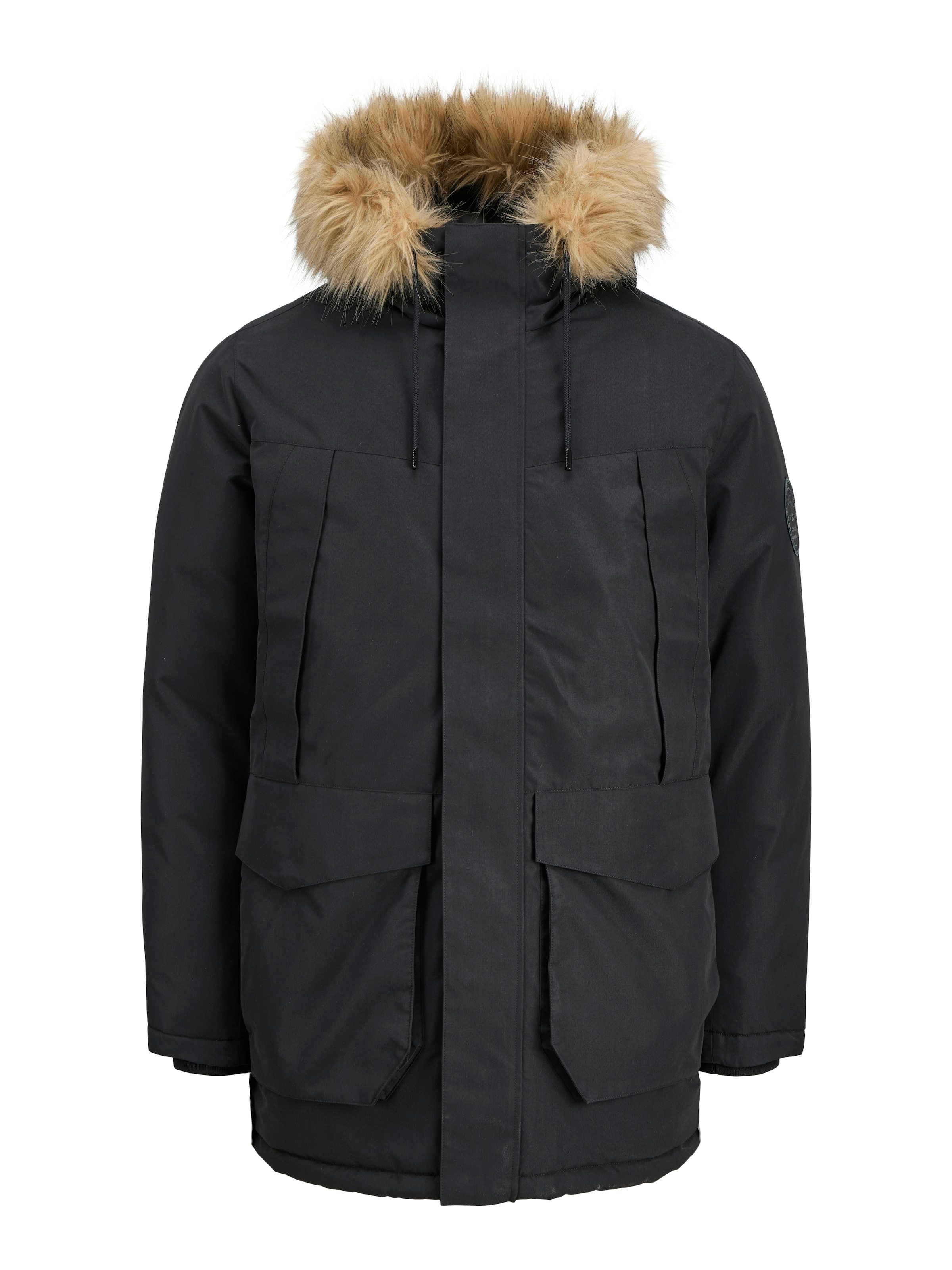 Jack & Jones PlusSize Parka »JJCAMP FAUX FUR PARKA PLS« mit Kapuze