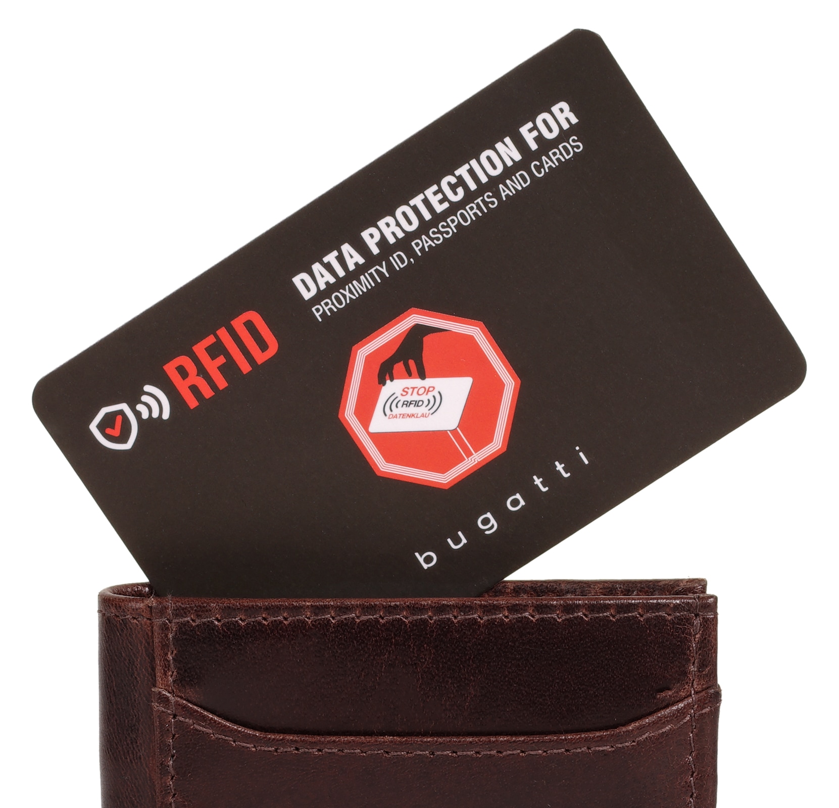 bugatti Geldbörse »SECURE SLIM« echt Leder