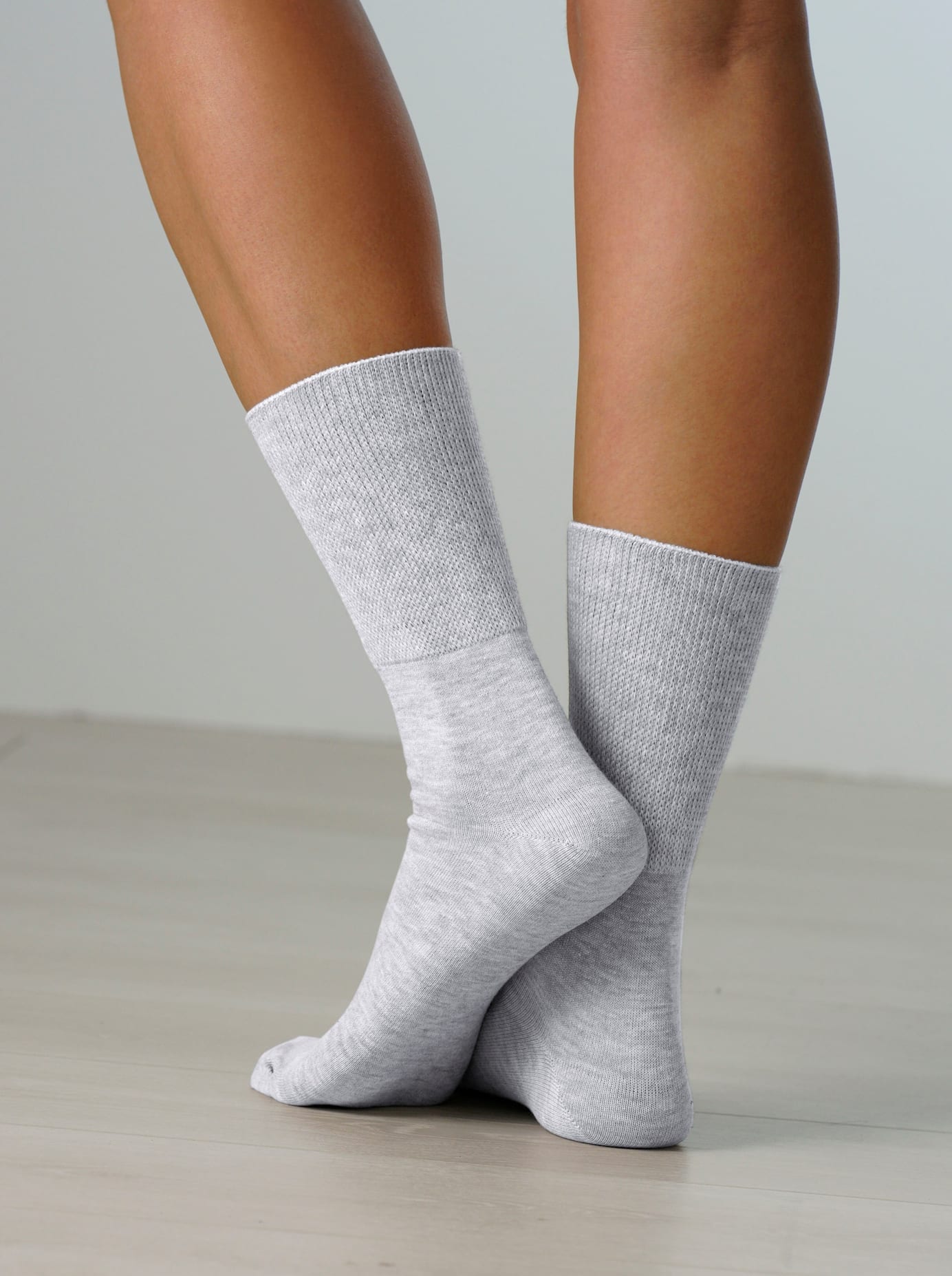 Wäschepur Damen Diabetikersocken 5 Stk. tlg. in grau, Größe 1/35
