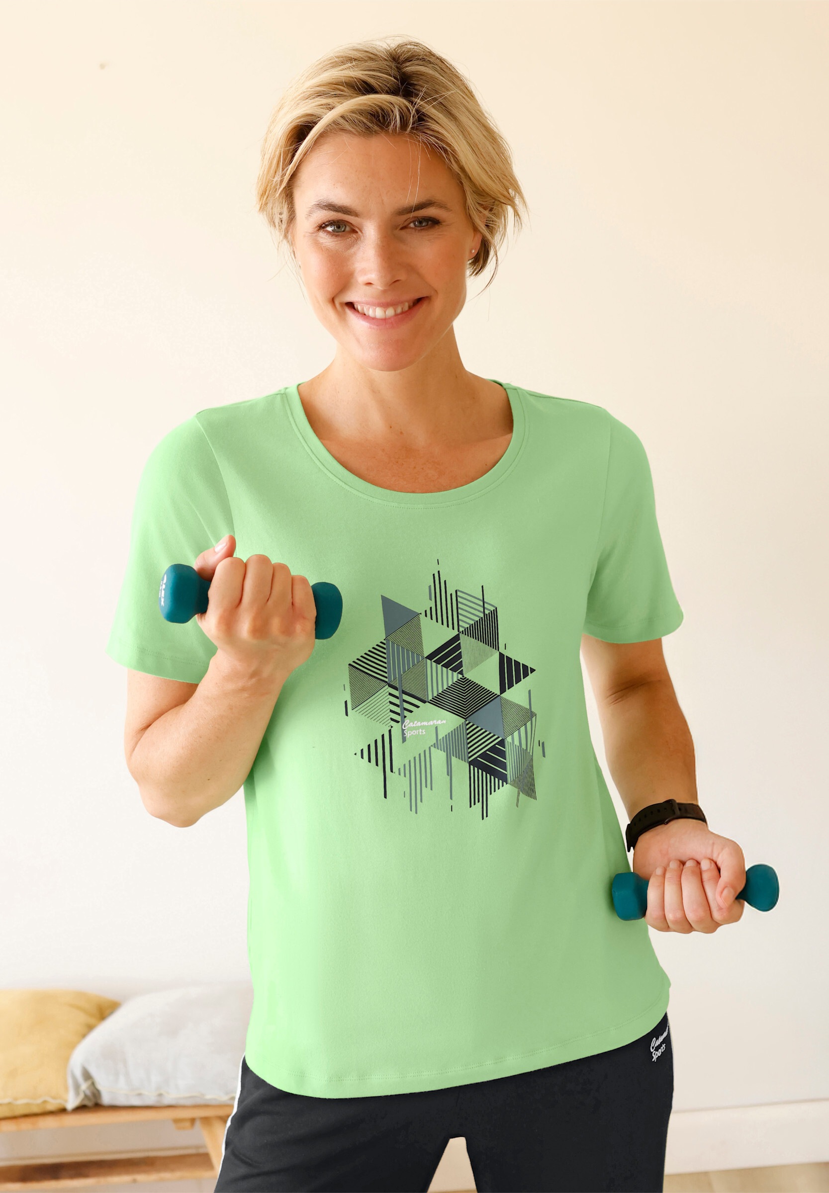 Witt Trainingsshirt »Freizeitshirt Freizeitshirt , hinten modisch länger«
