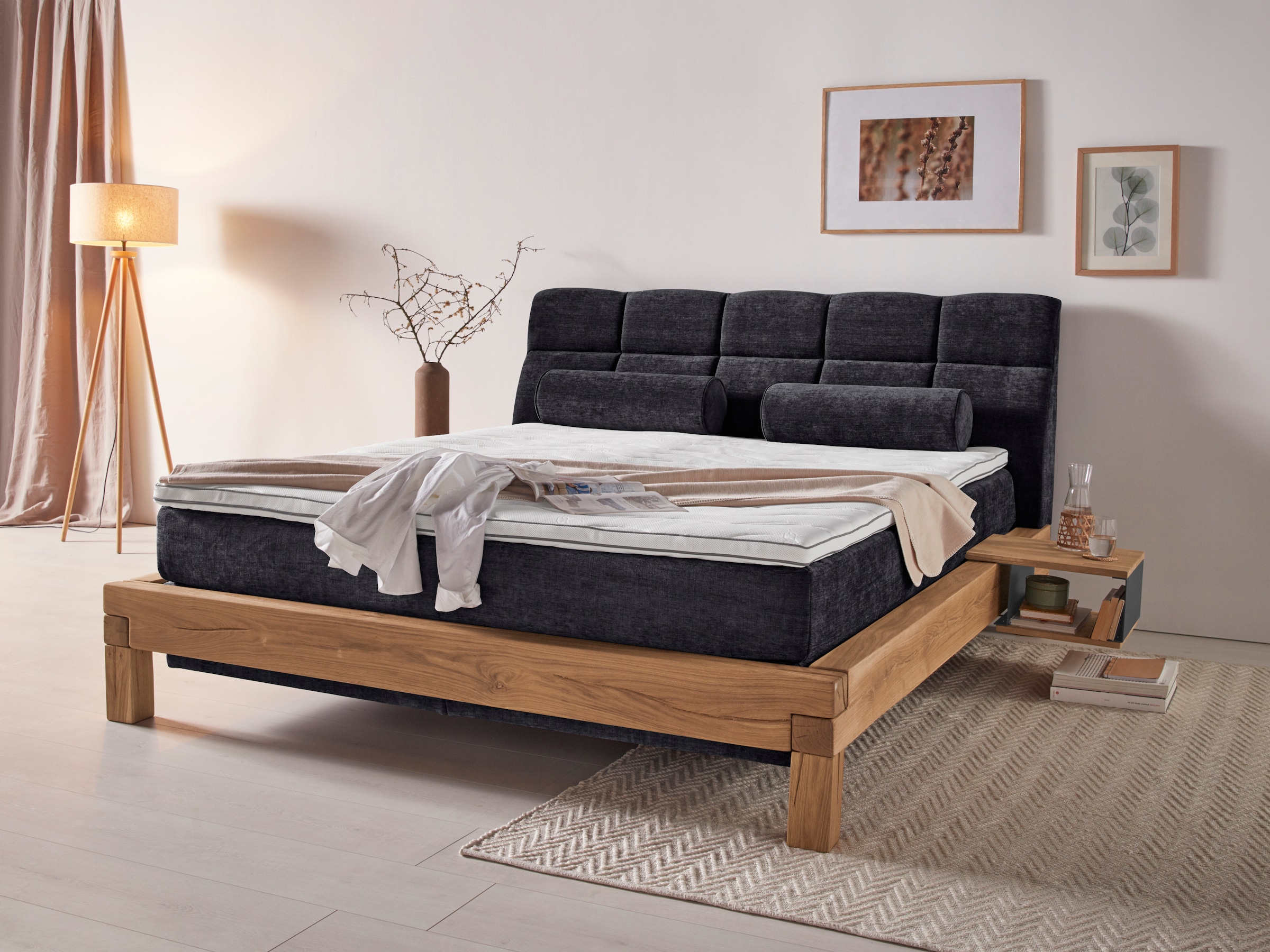 Home affaire »Villads« Liegefläche: 180/200 cm, Inside-Boxspring-Unterbau, recycelte Stoffe