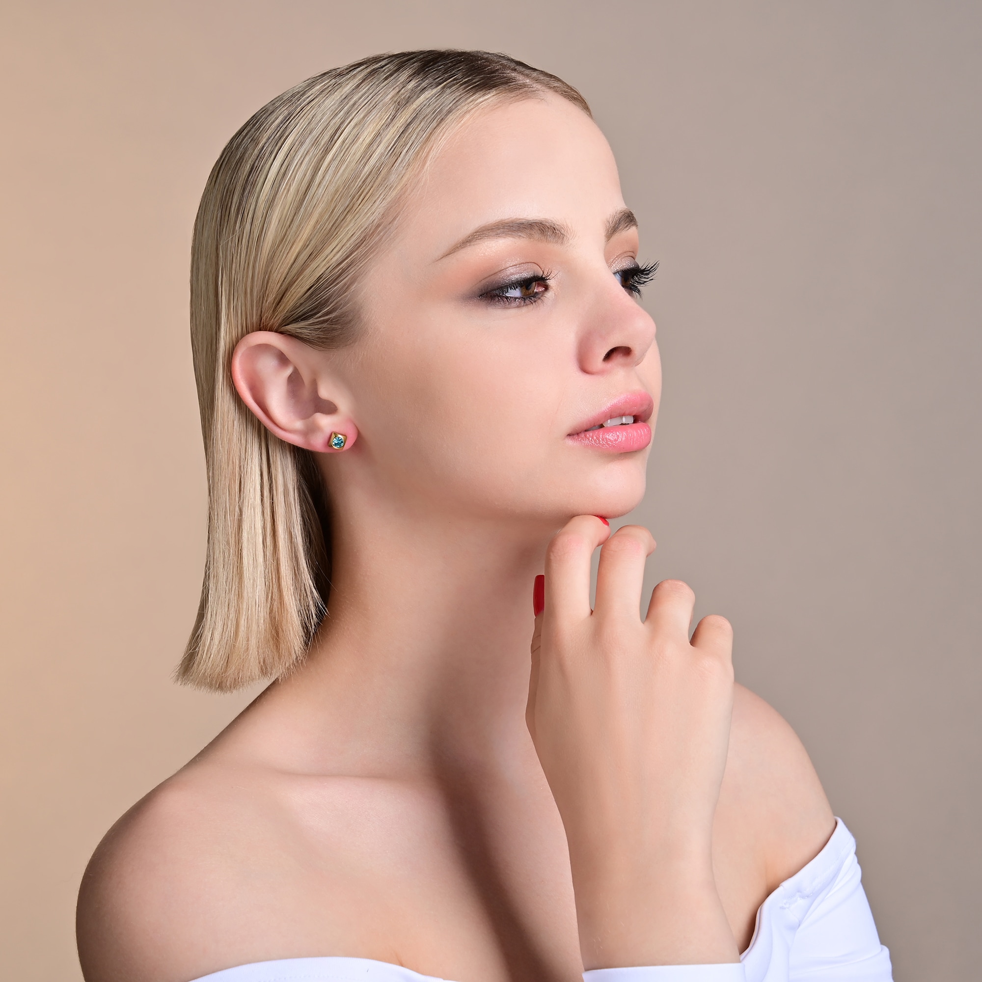 Adelia´s Paar Ohrstecker »Damen Ohrringe ¿ Ohrstecker aus Edelstahl mit Strass Steinchen«