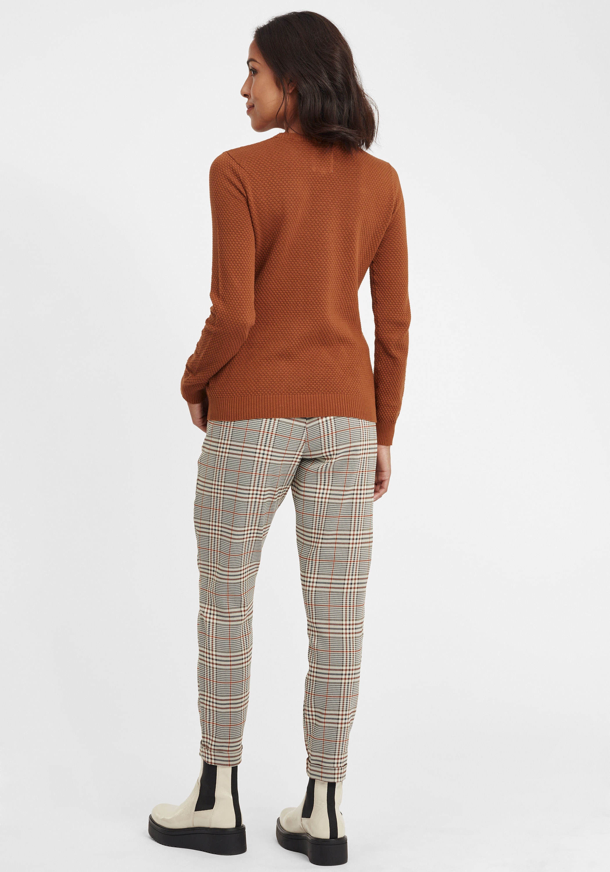 OXMO Strickfleece-Pullover »Strickpullover OXSarah«