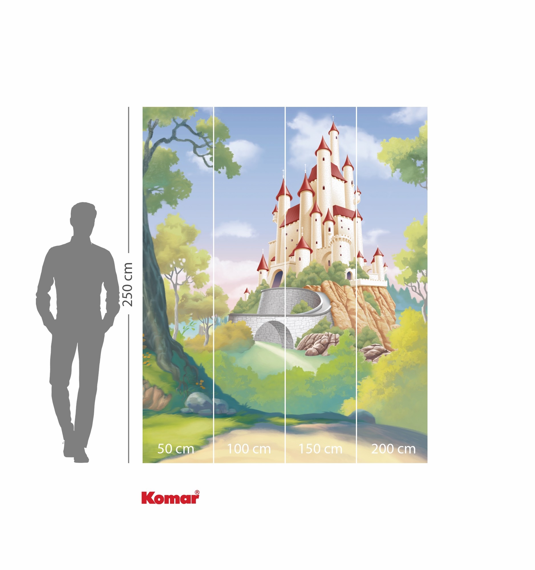 Komar Kindertapete »Disney Princess Snow White Castle«, bedruckt