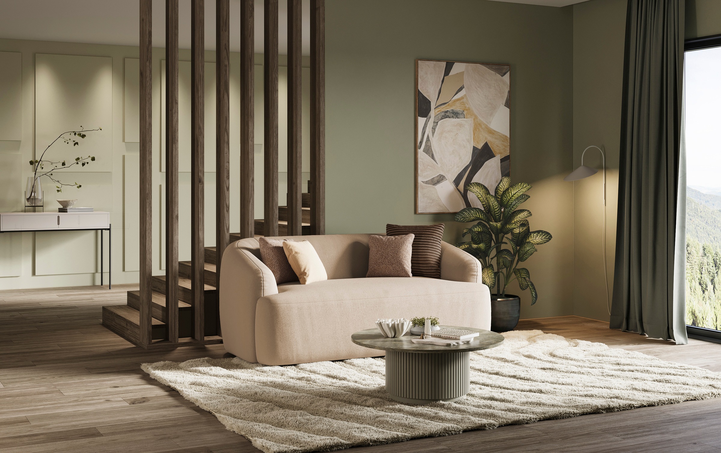 INOSIGN 2-Sitzer »Nergal, Einzelsofa oder L-Form«, Modernes Design, schlichte Optik, stilvoller Blickfang im Wohnzimmer