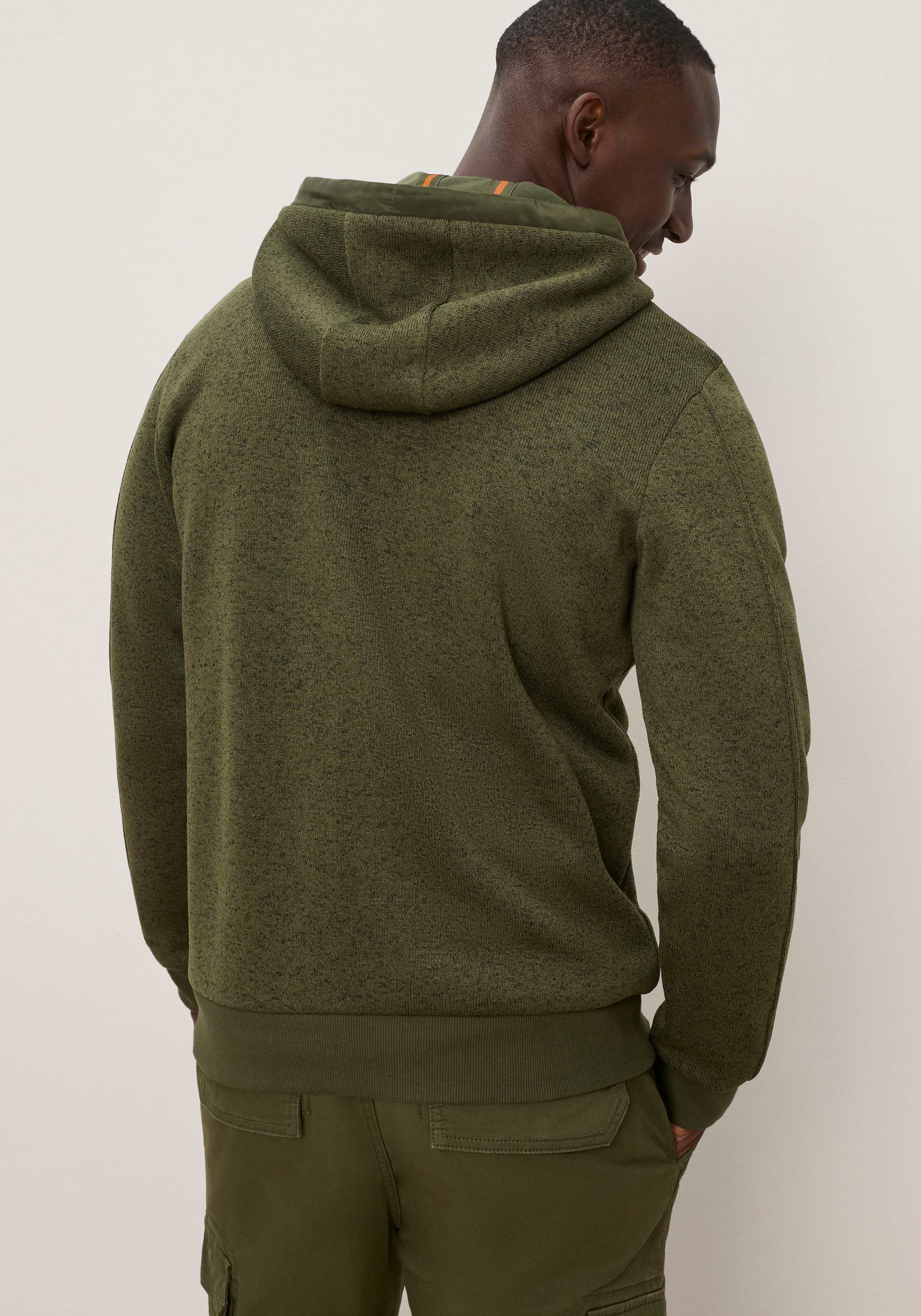 KangaROOS Strickfleecejacke mit Kapuze mit Kapuze, mit Brusttasche, Atmungsaktiv