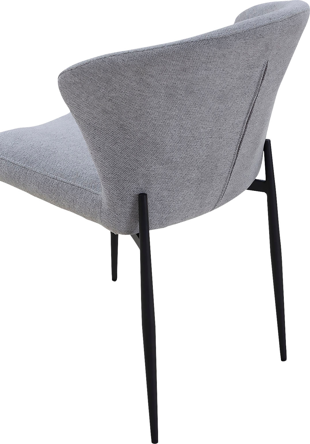 SalesFever Esszimmerstuhl »Dallas 2er-Set«, (Set), 2 St., Strukturstoff, mit Metallgestell, B 63, H 87, T 56 cm