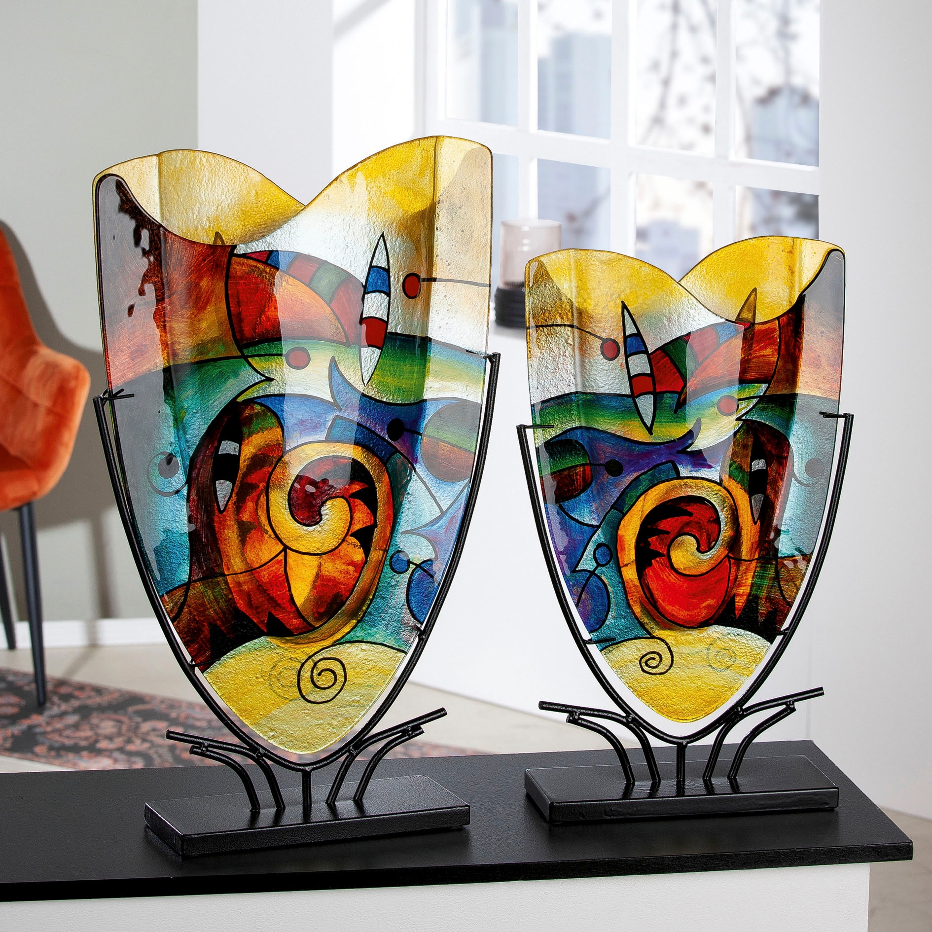 Casablanca by Gilde Dekovase »Verona«, (1 St.), dekorative Vase aus Glas,  Dekoobjekt bei OTTO