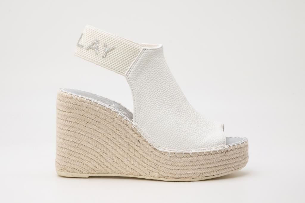 Replay Sandalette »Tyne«  , Sommerschuh, Sandale, Keilabsatz, mit Glitzerlogo an der Ferse