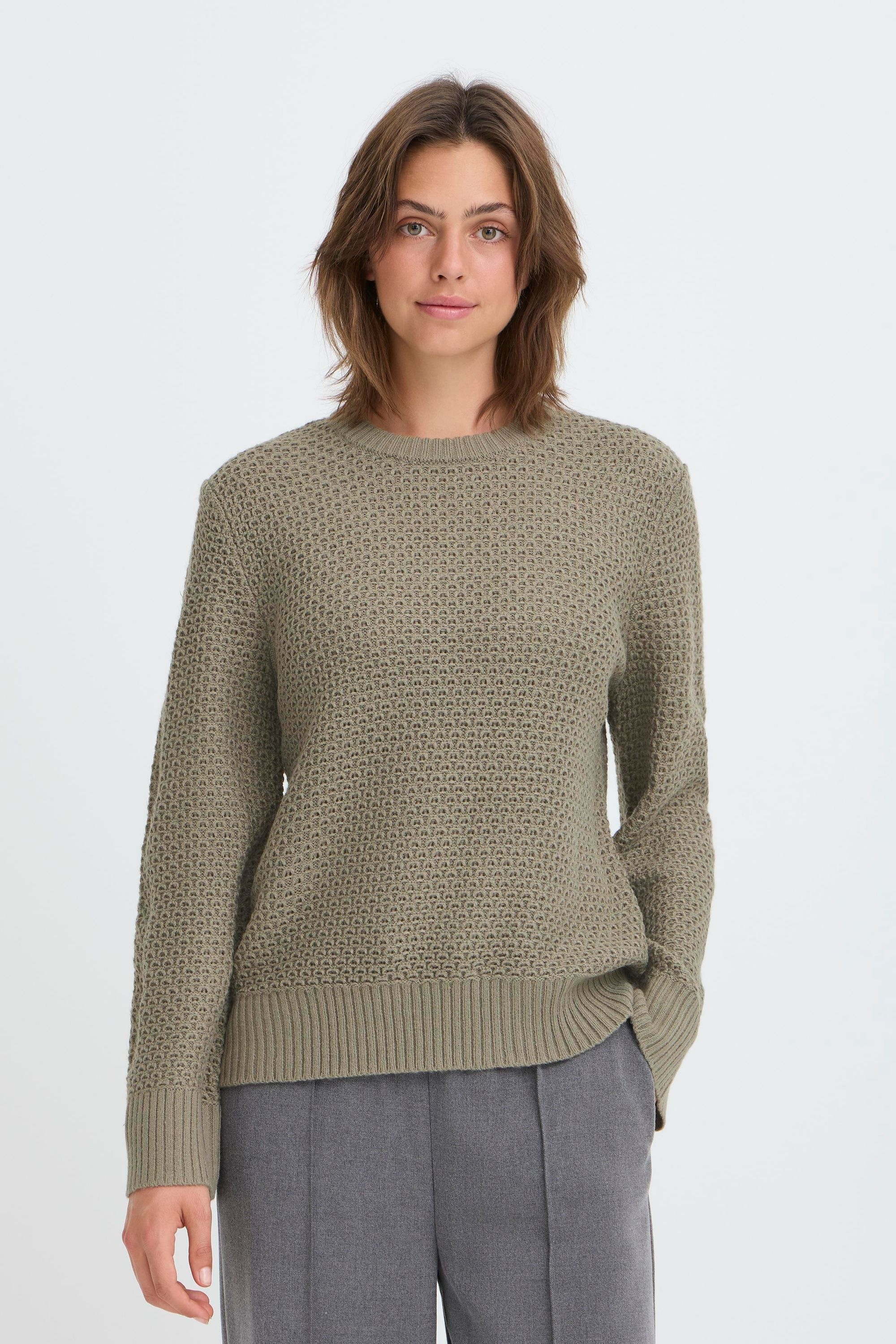 OXMO Strickfleece-Pullover »Strickpullover OXBMMNELLY JUMPER«