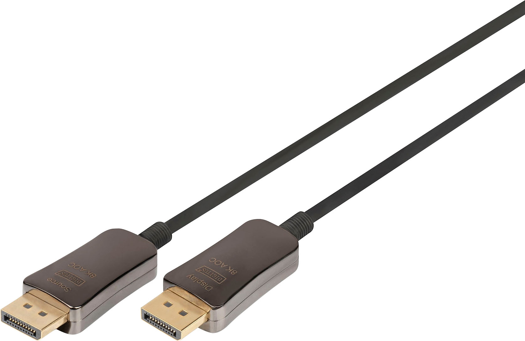 Digitus SAT-Kabel »DisplayPort™ AOC Hybrid Glasfaserkabel, UHD 8K«, DisplayPort, 1500 cm