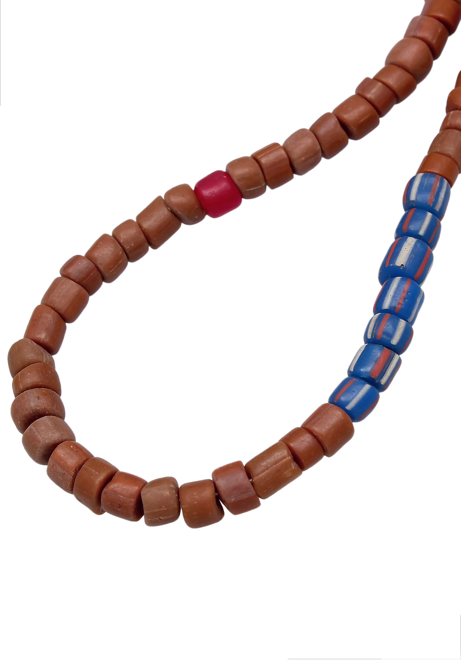 Kuzzoi Silberkette »Halskette Glas Beads Urban Style 925 Silber«