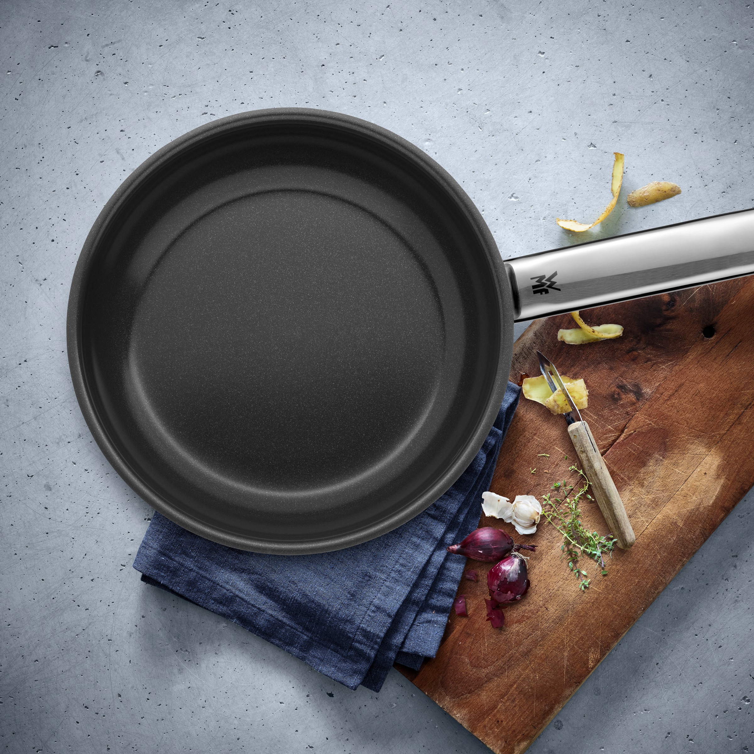 WMF Bratpfanne »Durado«, Cromargan® Edelstahl Rostfrei 18/10, (1 tlg.), Antihaftversiegelung, Induktion
