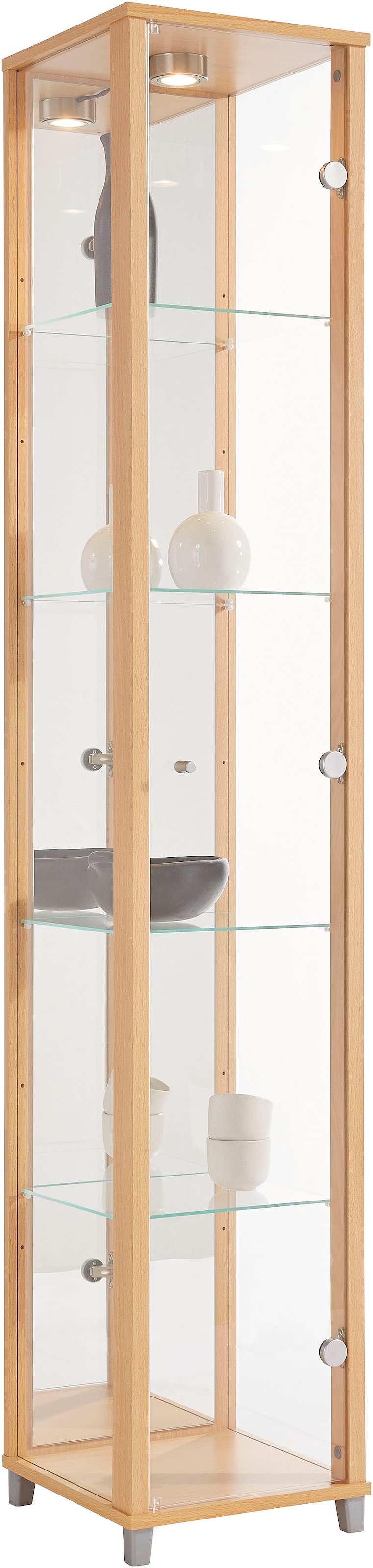 fif möbel Vitrine »OPTIMA« Standvitrine/Glasvitrine 1x Glastür,perfekt für Sammler,Sammlervitrine